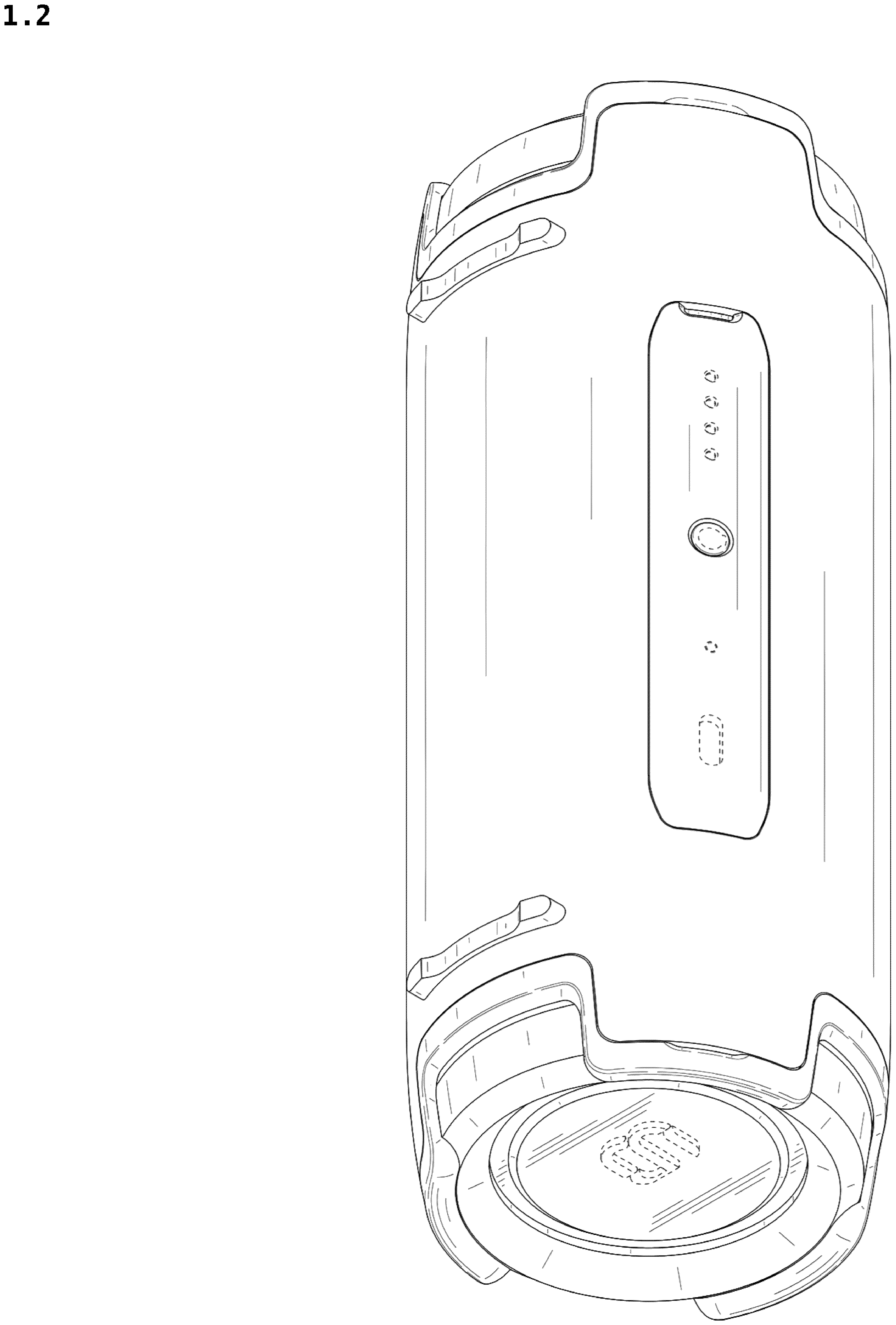 Patent USD1076881 Figure 2 – Speaker