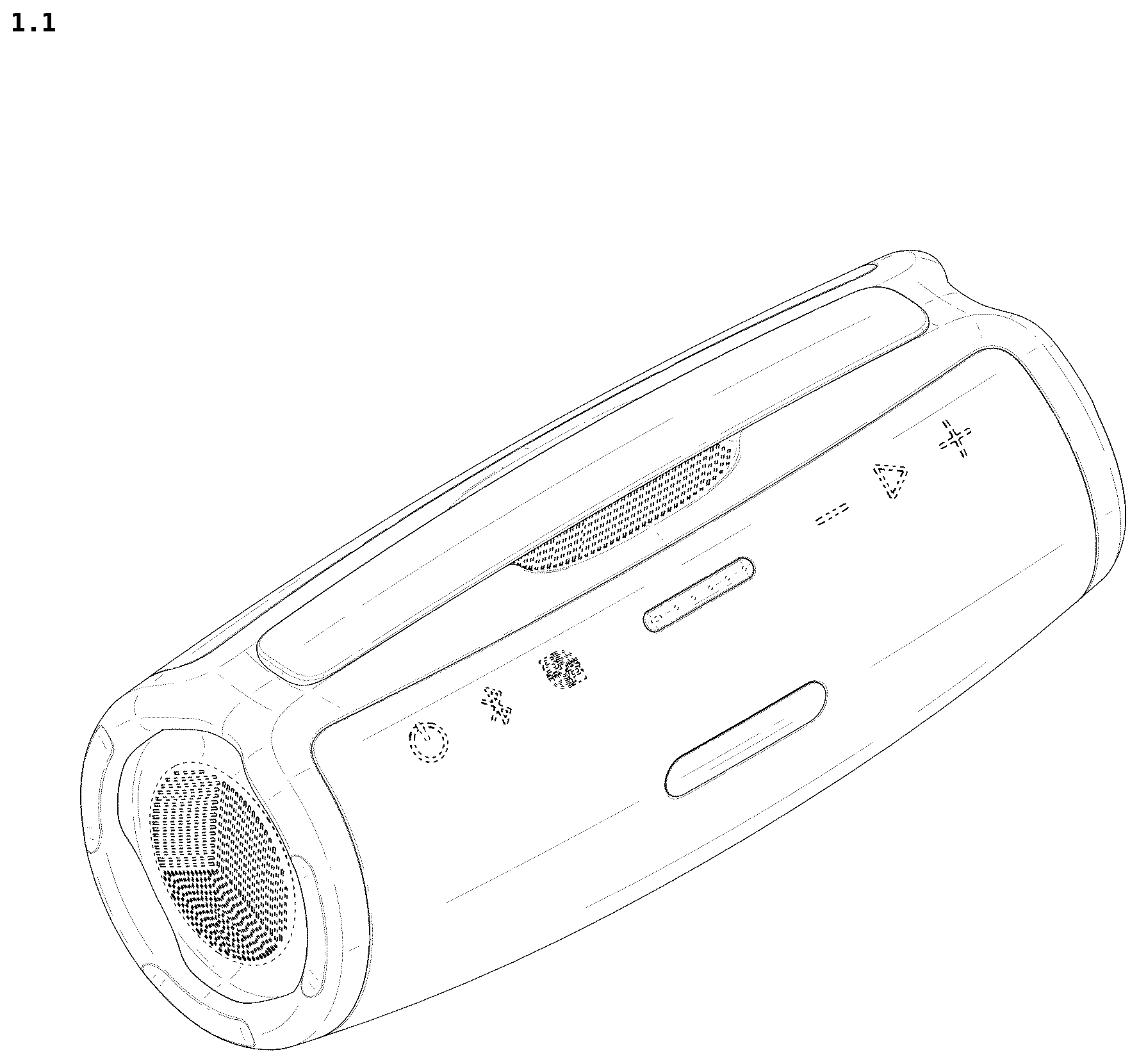 Patent USD1076882 — Speaker — Figure 1
