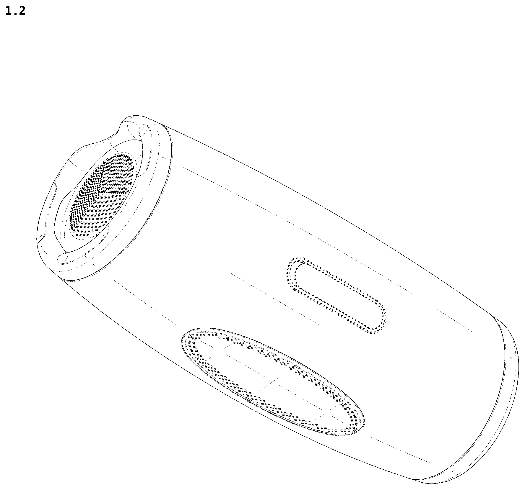 Patent USD1076882 Figure 2 – Speaker