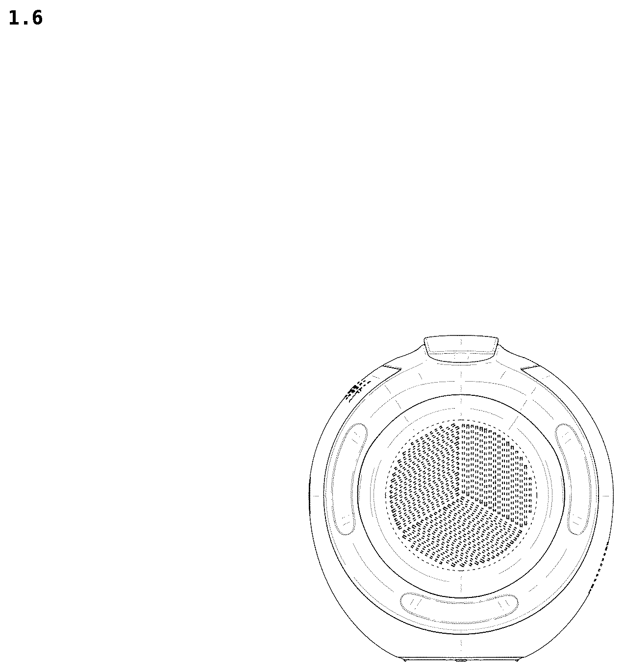 Patent USD1076882 Figure 6 – Speaker