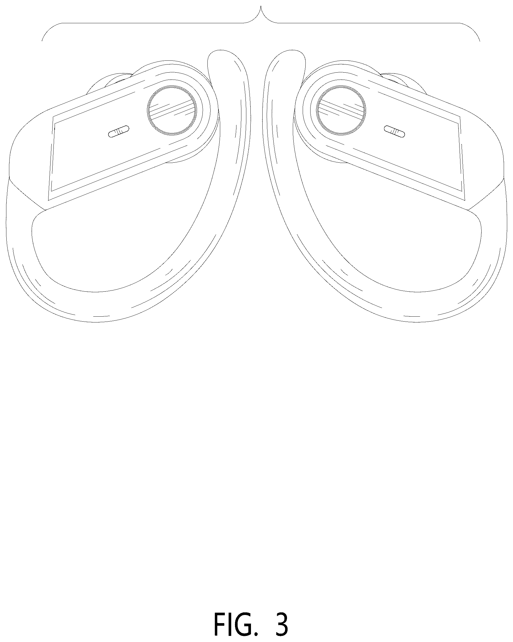 Patent USD1076884 Figure 3 – Wireless earphones with charging case