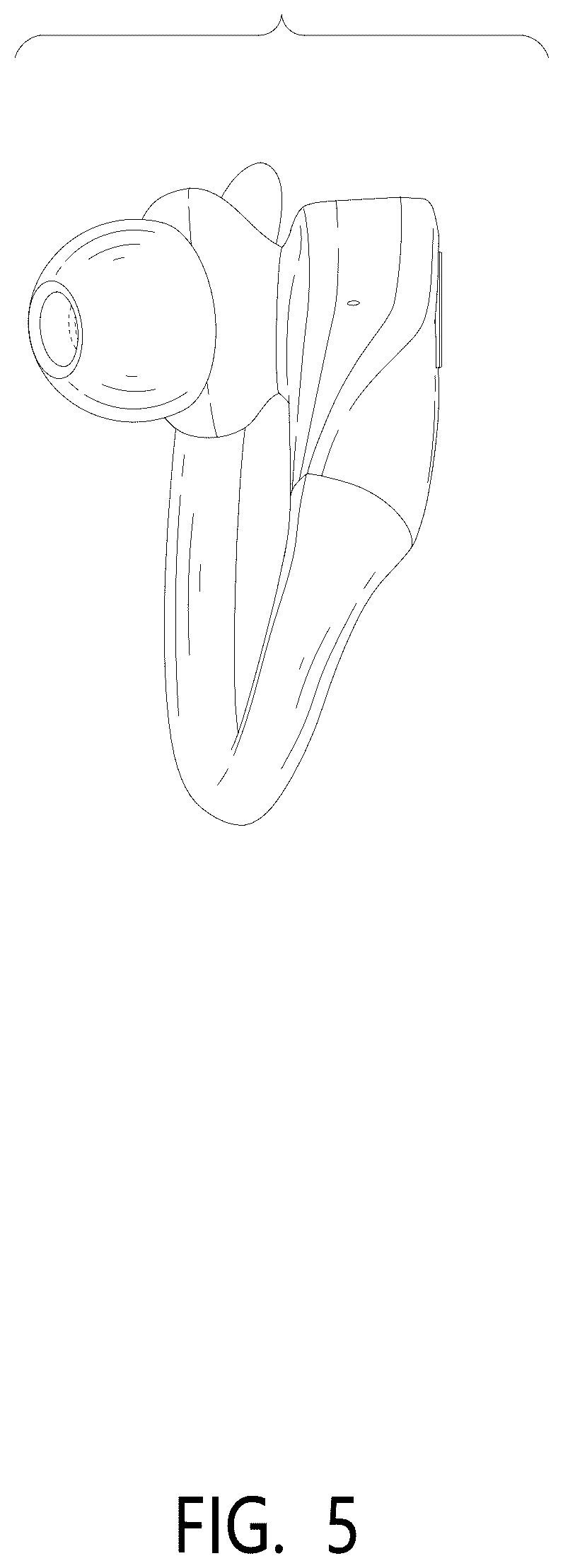 Patent USD1076884 Figure 5 – Wireless earphones with charging case