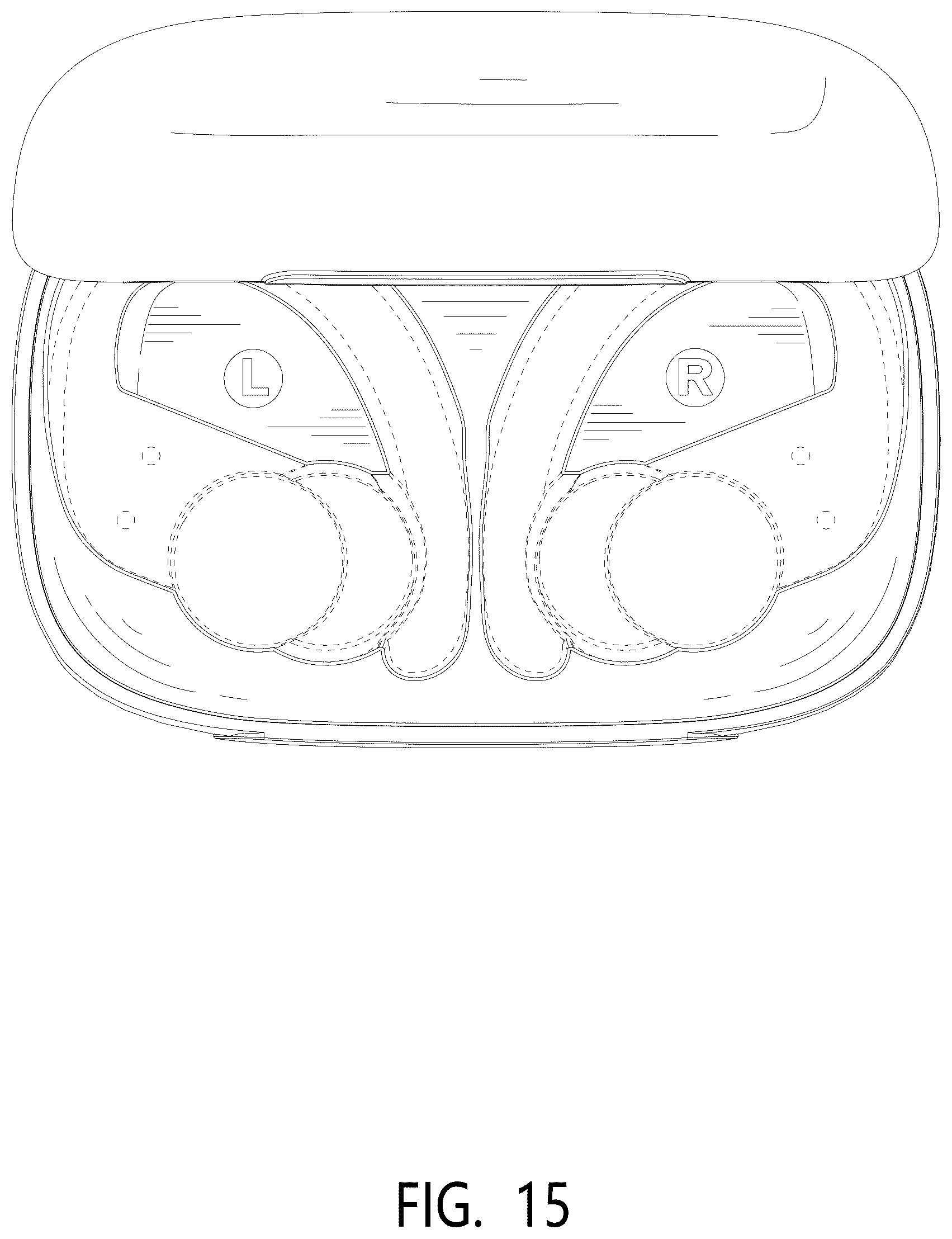 Patent USD1076884 Figure 15 – Wireless earphones with charging case