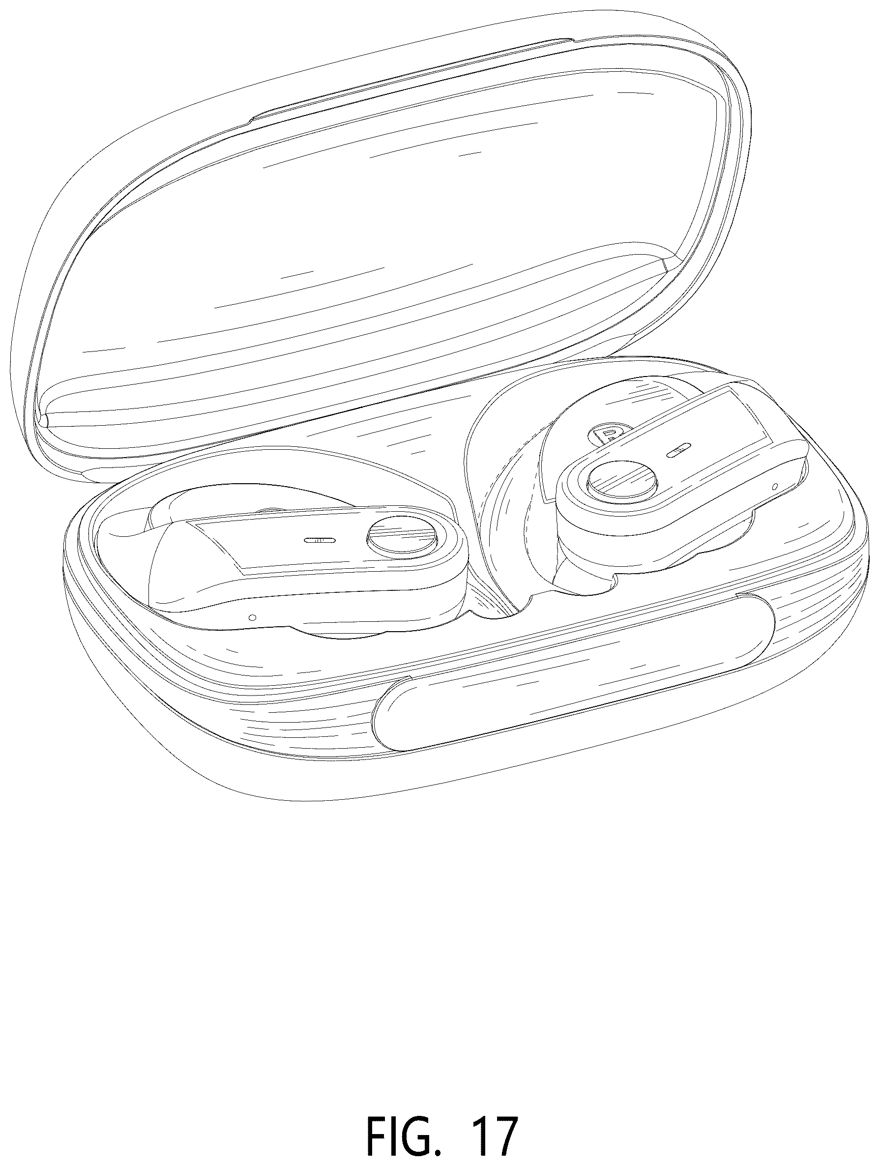Patent USD1076884 Figure 17 – Wireless earphones with charging case