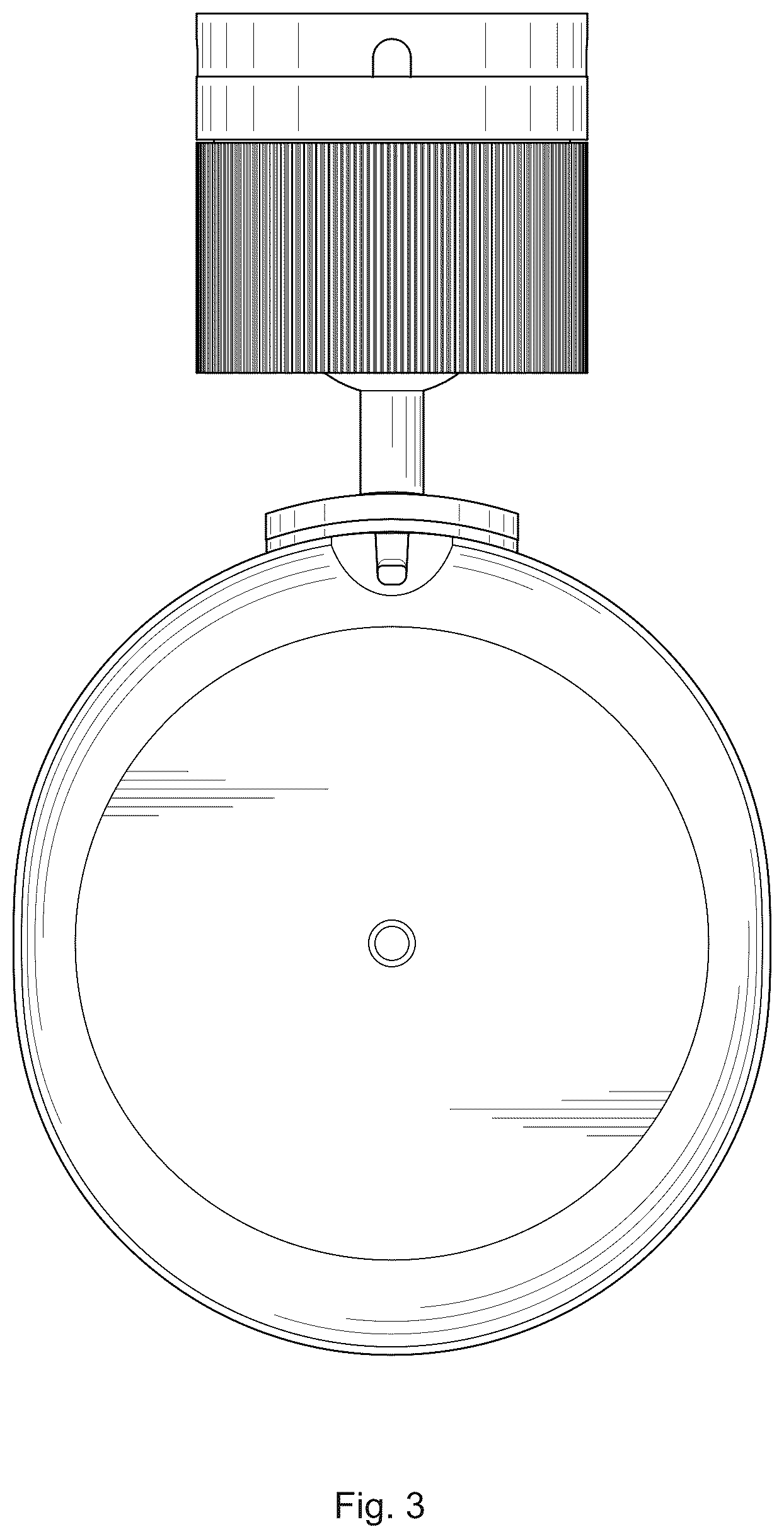Patent USD1076885 Figure 3 – Wall mount for an audio device