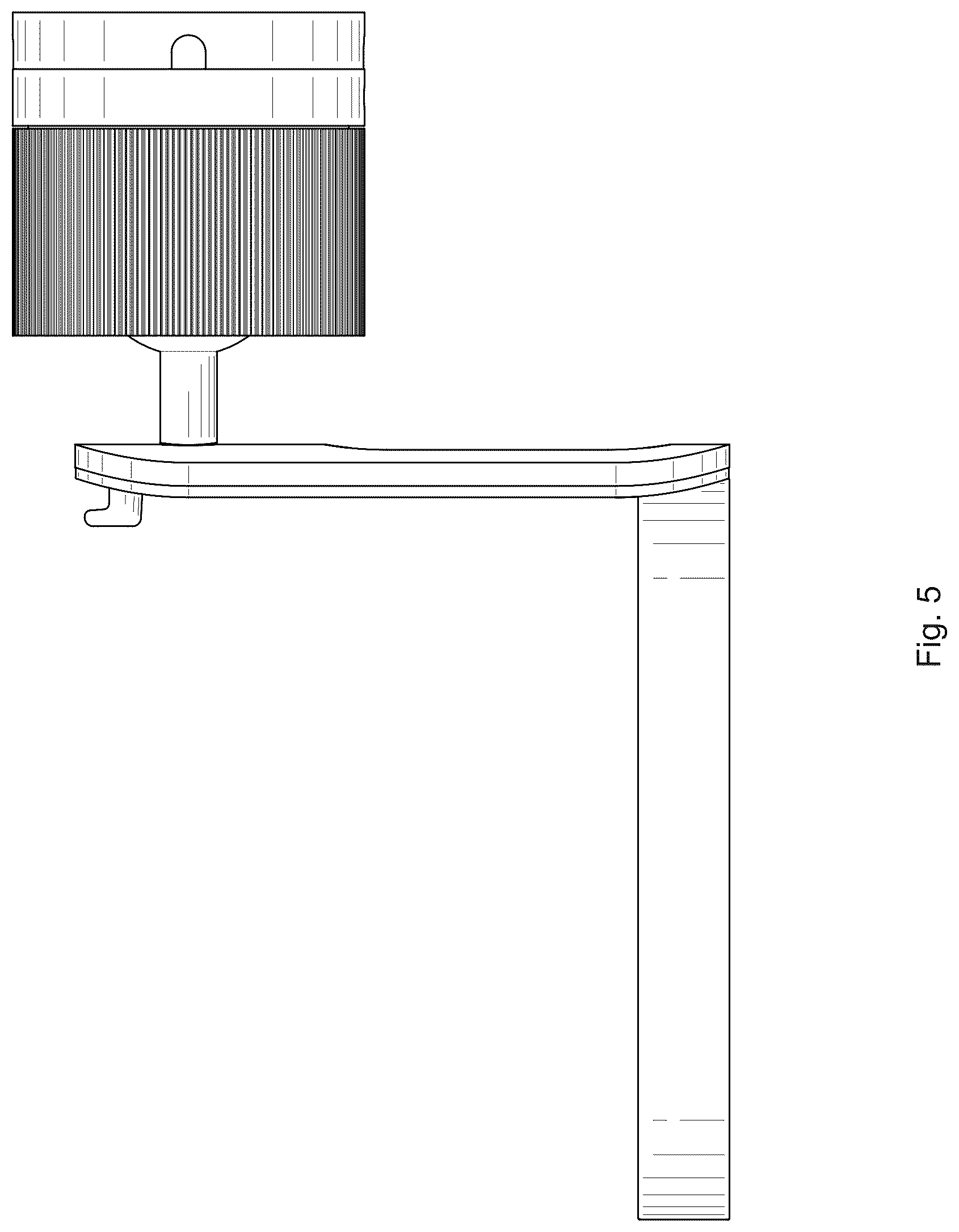 Patent USD1076885 Figure 5 – Wall mount for an audio device