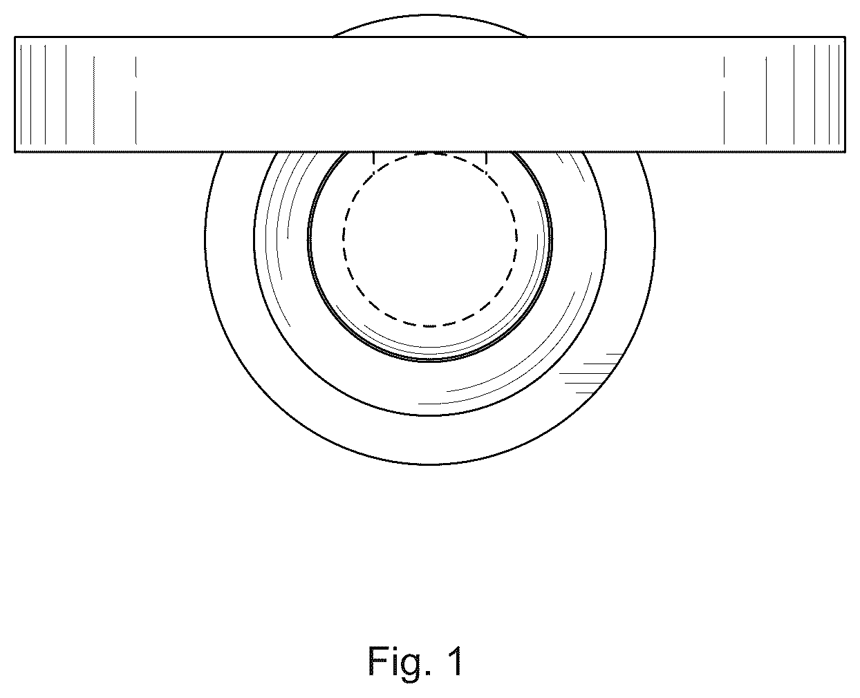 Patent USD1076886 Figure 1 – Wall mount for an audio device
