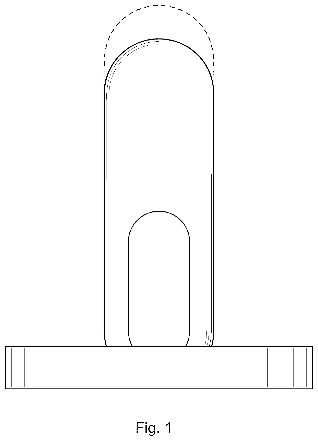 Patent USD1076887 Figure 1 – Wall mount for an audio device