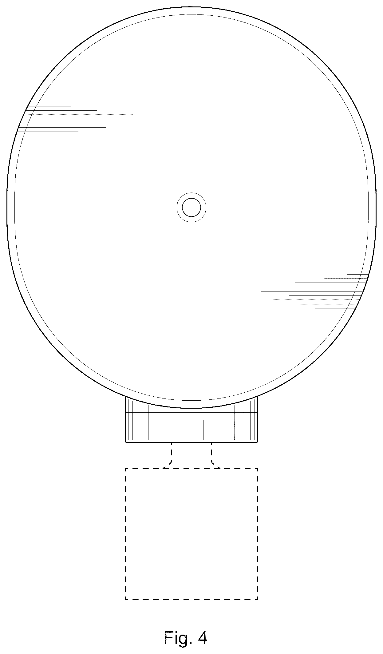 Patent USD1076887 Figure 4 – Wall mount for an audio device