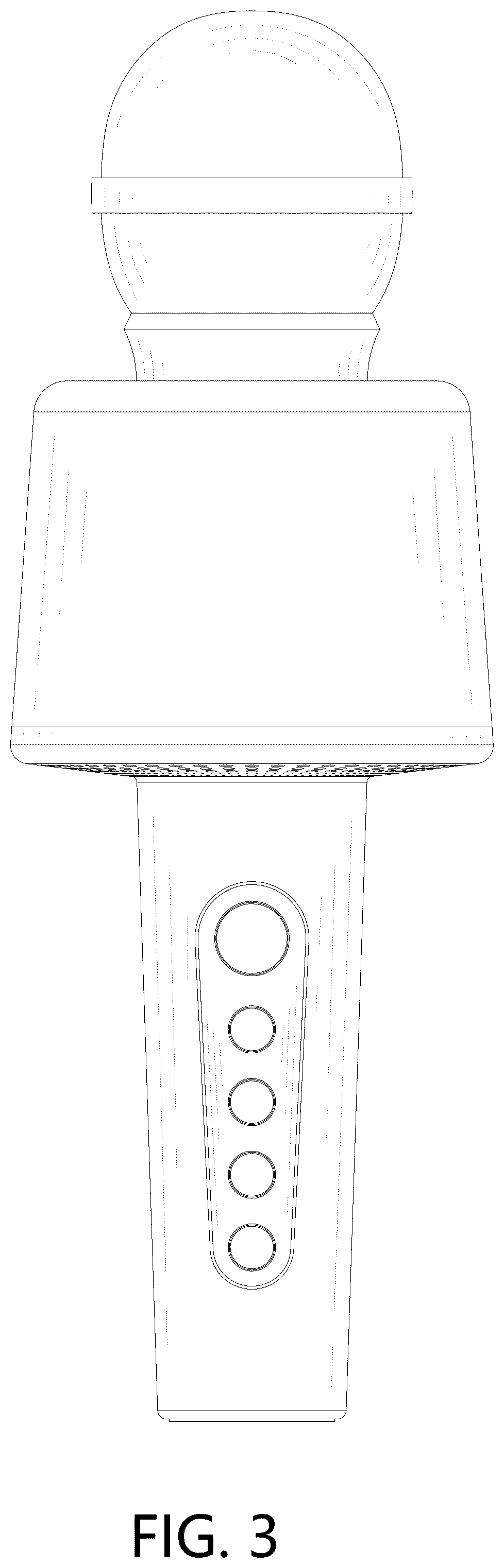 Patent USD1076888 Figure 3 – Wireless microphone