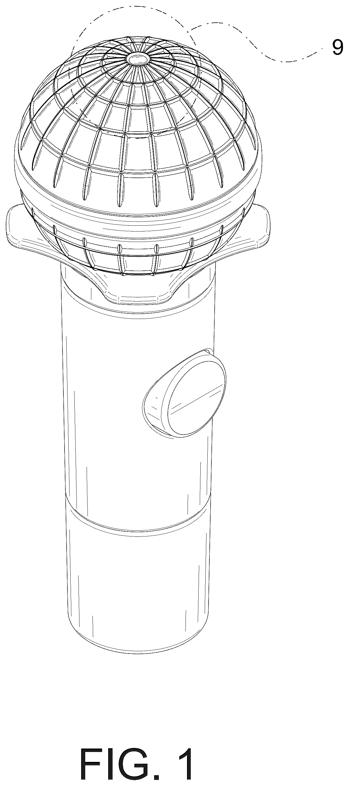 Patent USD1076889 Figure 1 – Toy microphone