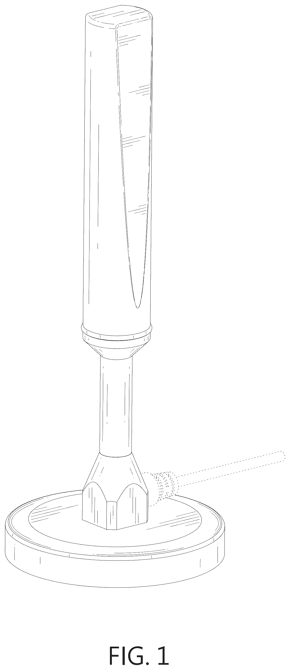 Patent USD1076896 Figure 1 – TV antenna