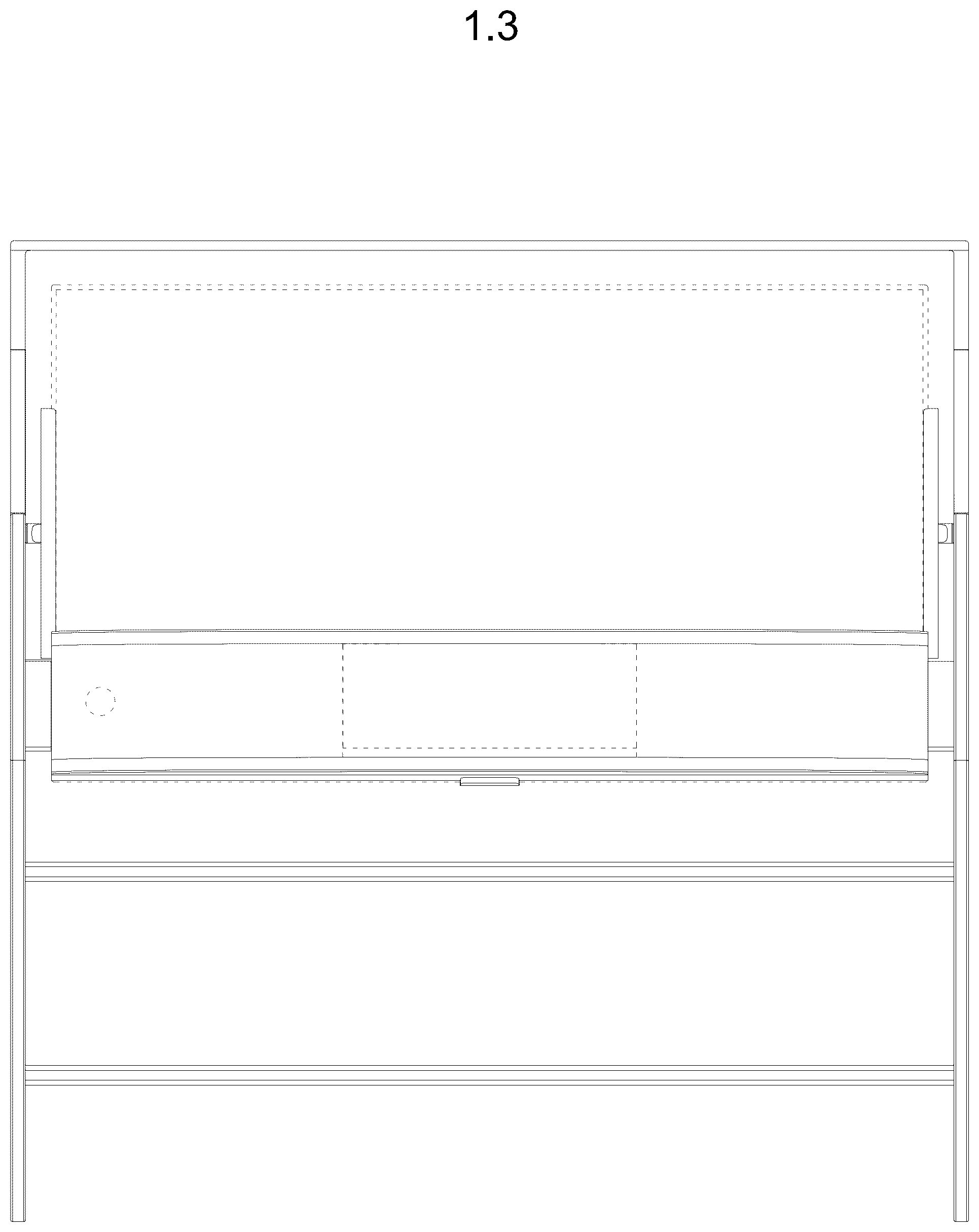 Patent USD1076897 Figure 3 – Video screen with stand