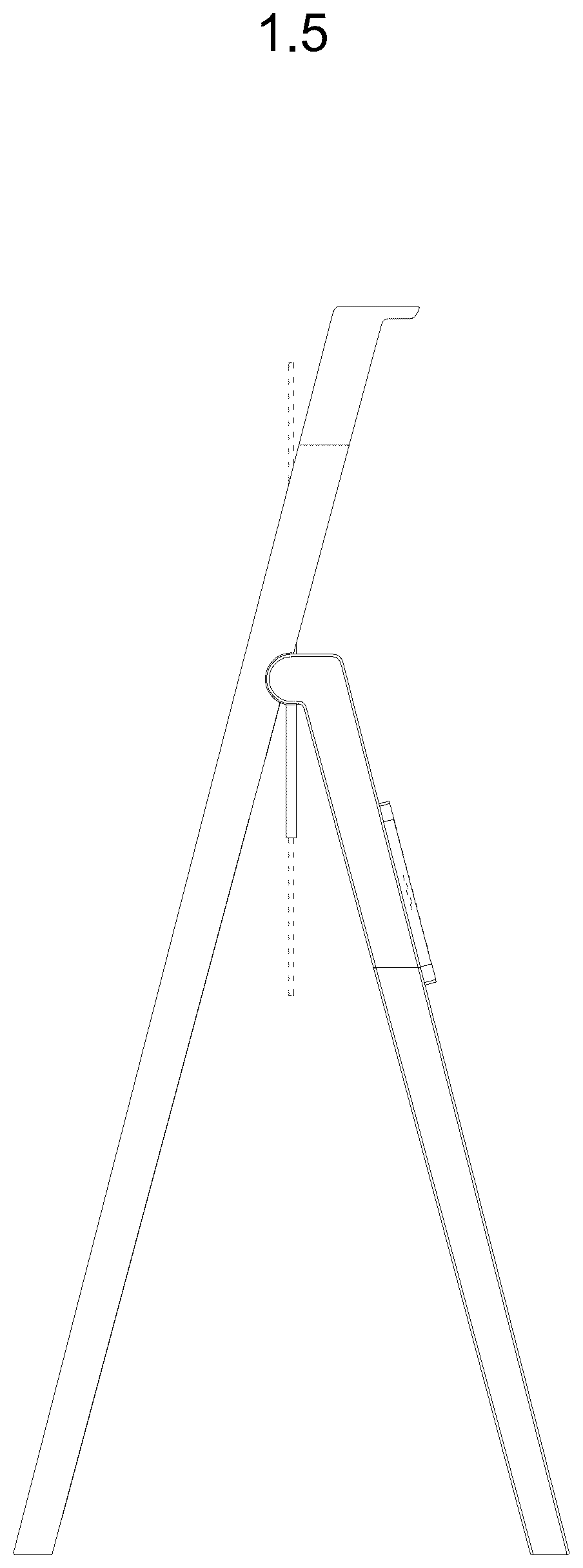 Patent USD1076897 Figure 5 – Video screen with stand
