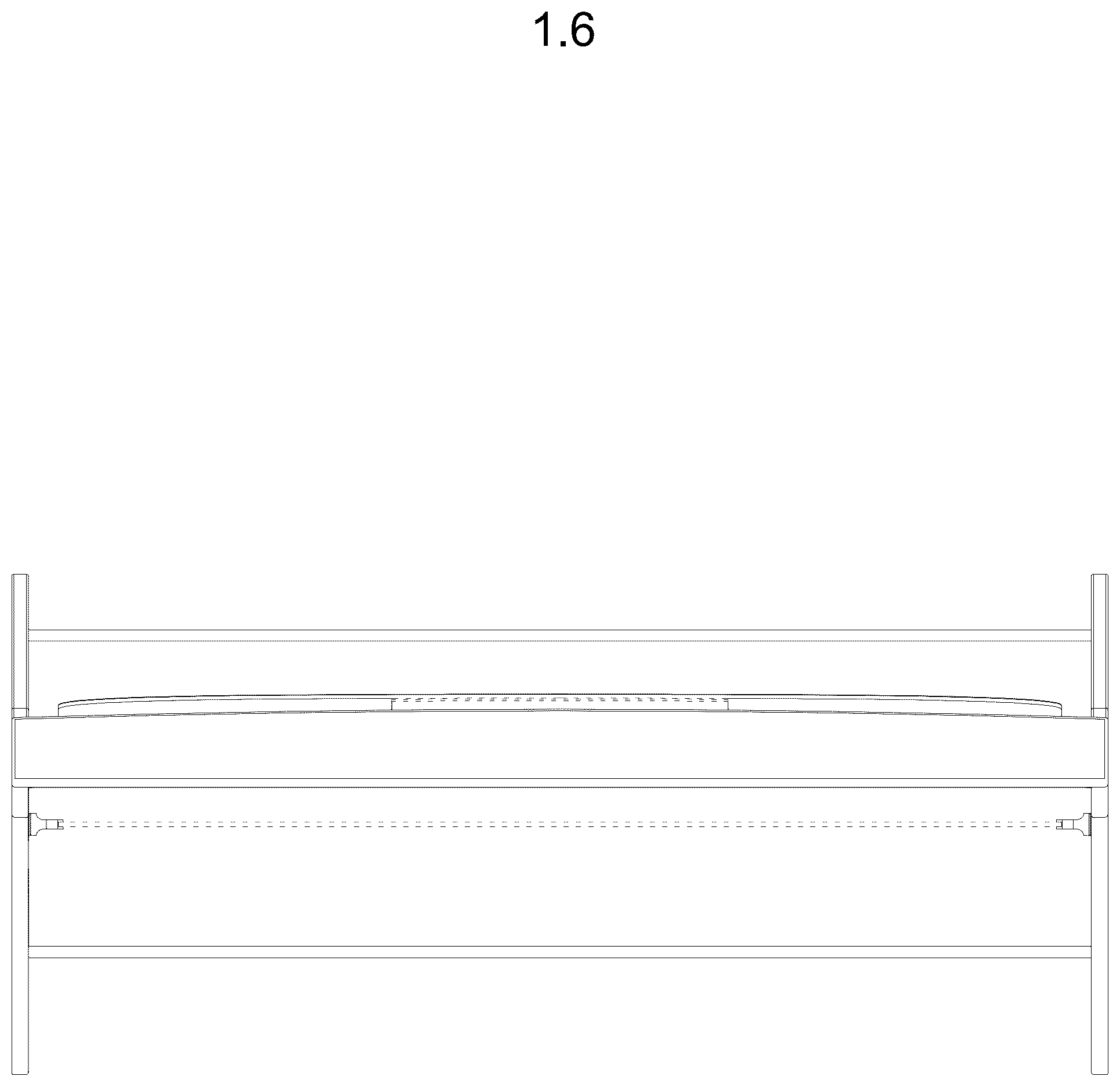 Patent USD1076897 Figure 6 – Video screen with stand