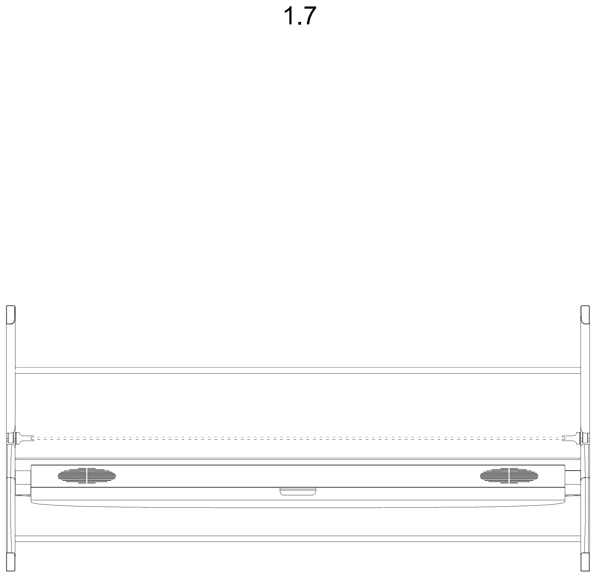 Patent USD1076897 Figure 7 – Video screen with stand