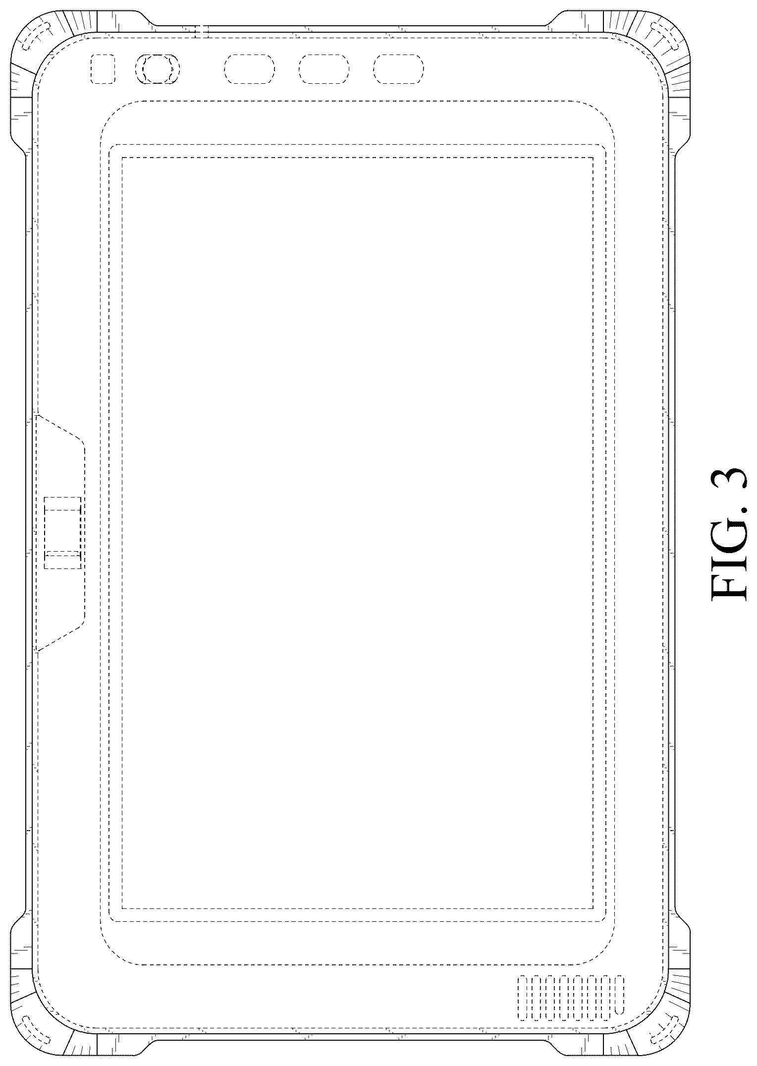 Patent USD1076909 Figure 3 – Electronic device