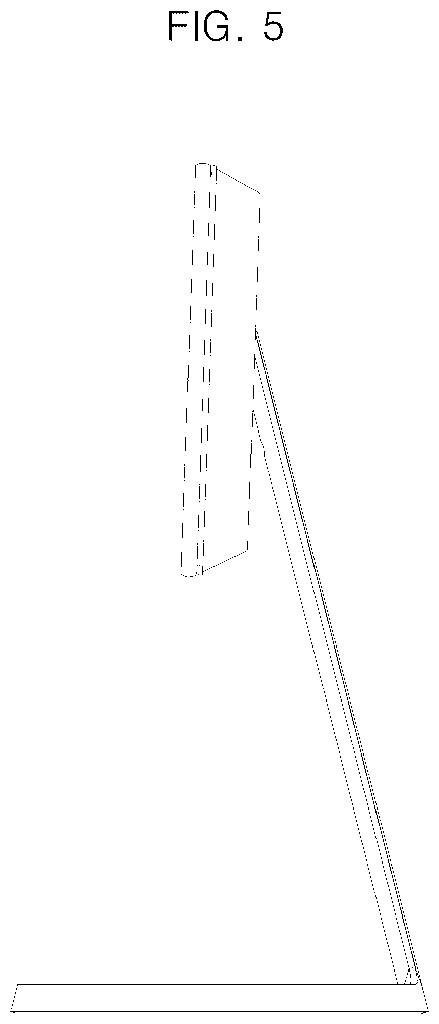 Patent USD1076916 Figure 5 – Display screen with speakers