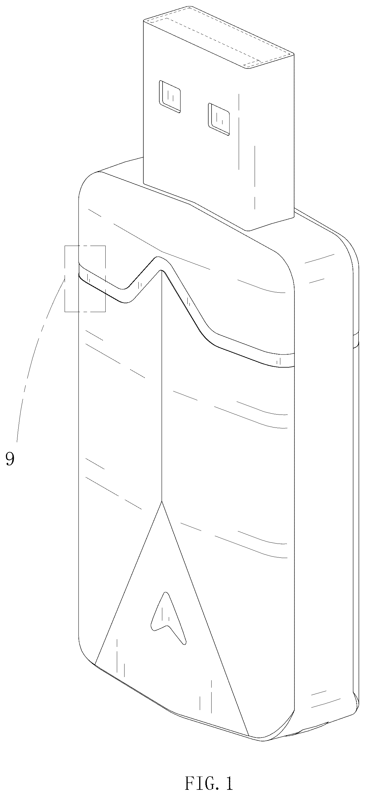 Patent USD1076918 Figure 1 – Wireless adapter