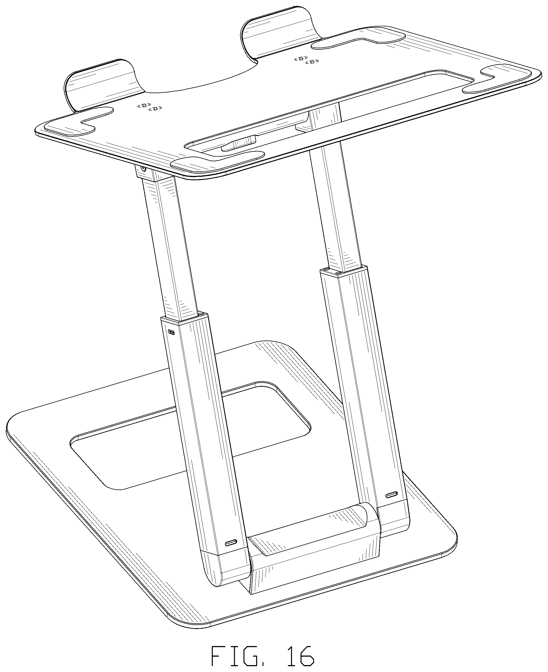 Patent USD1076925 Figure 16 – Laptop stand