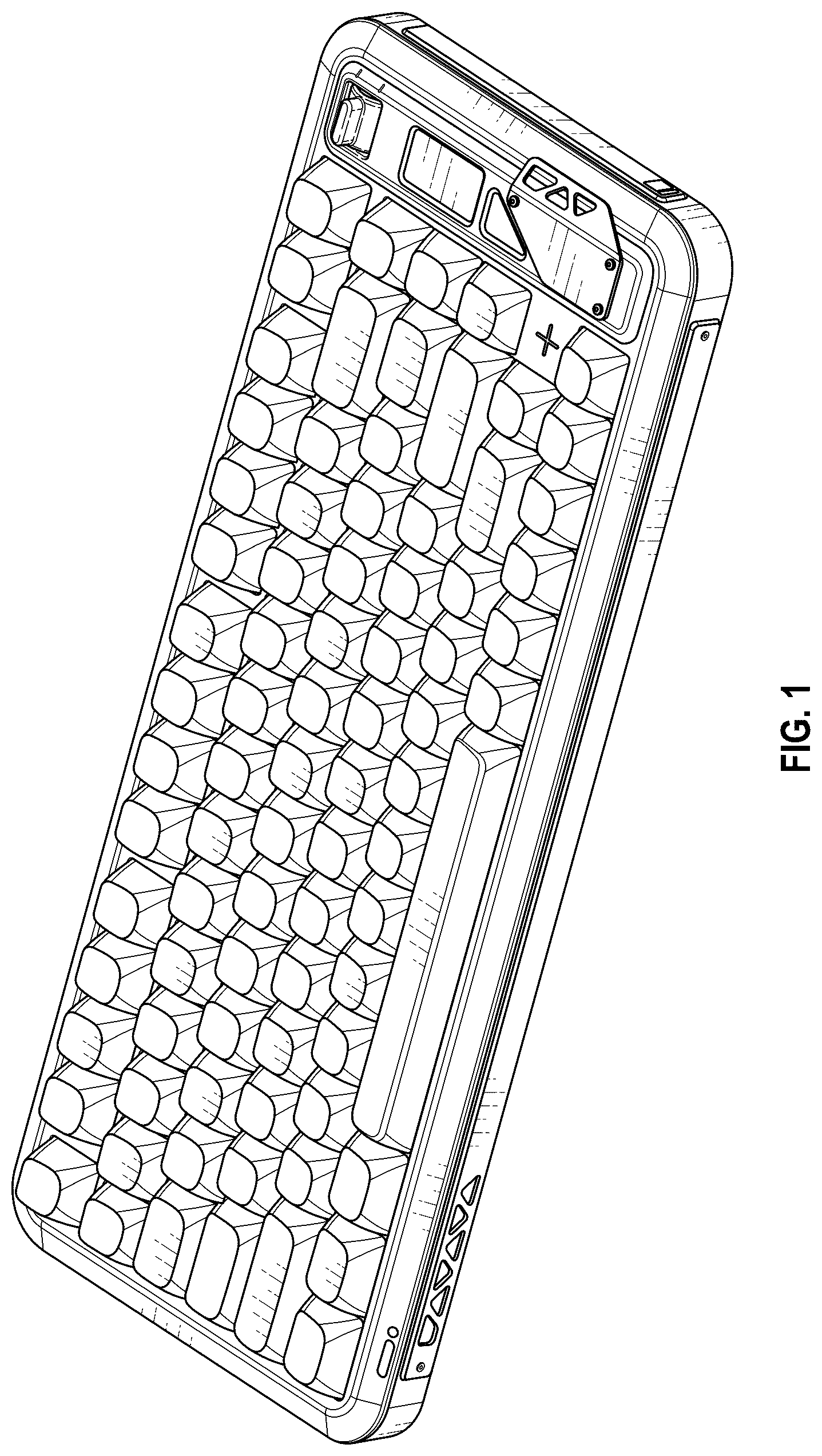 Patent USD1076928 — Keyboard — Figure 1