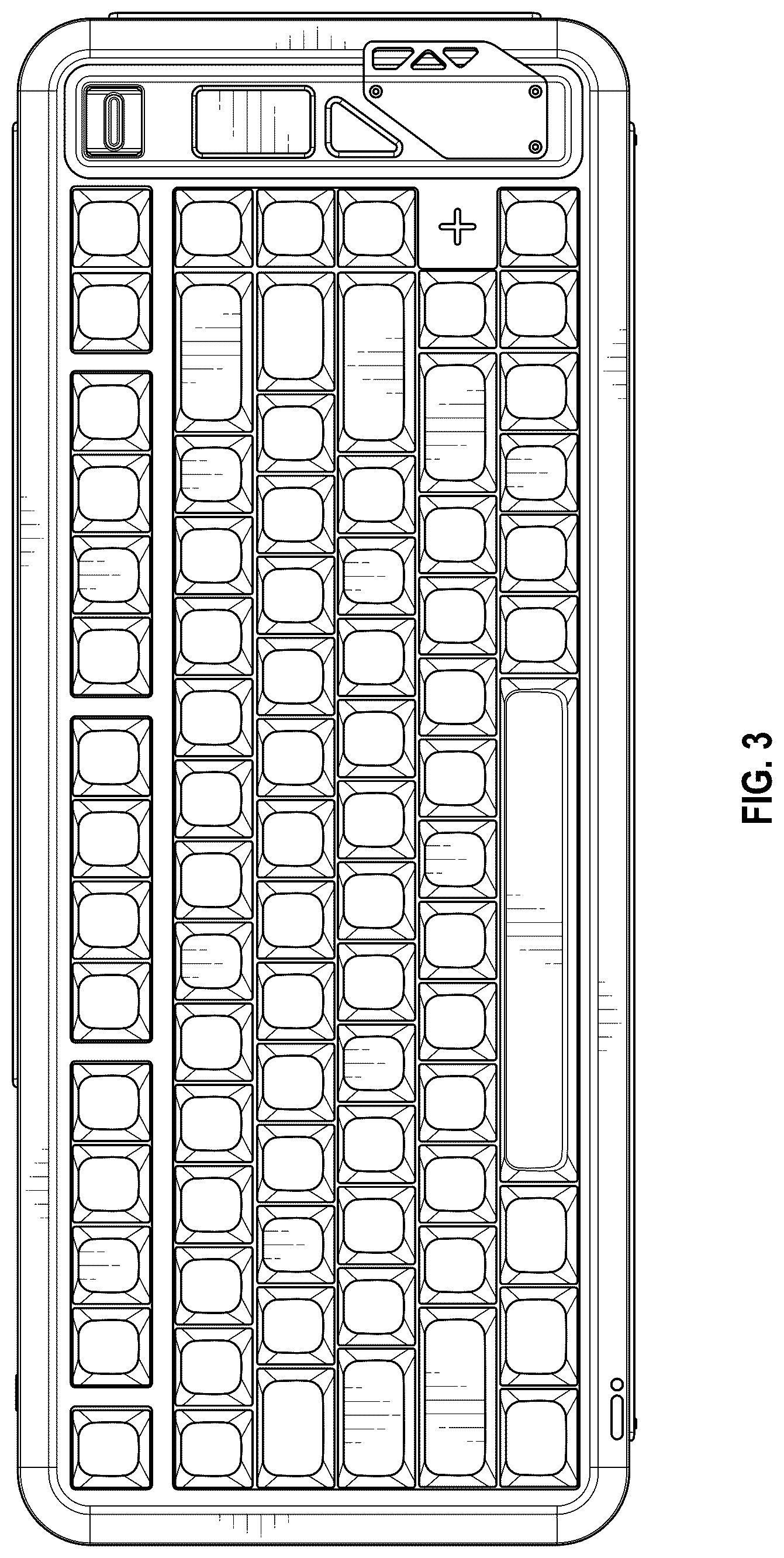 Patent USD1076928 Figure 3 – Keyboard