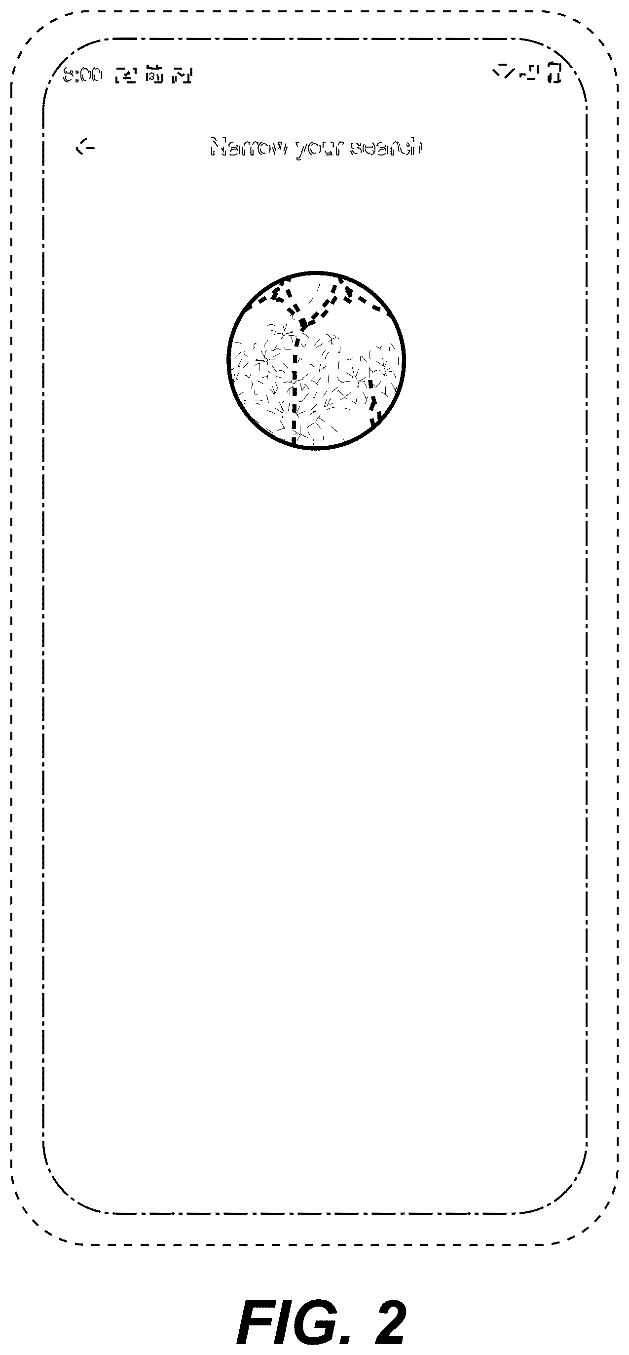 Patent USD1076944 Figure 2 – Display screen or portion thereof with transitional graphical user interface