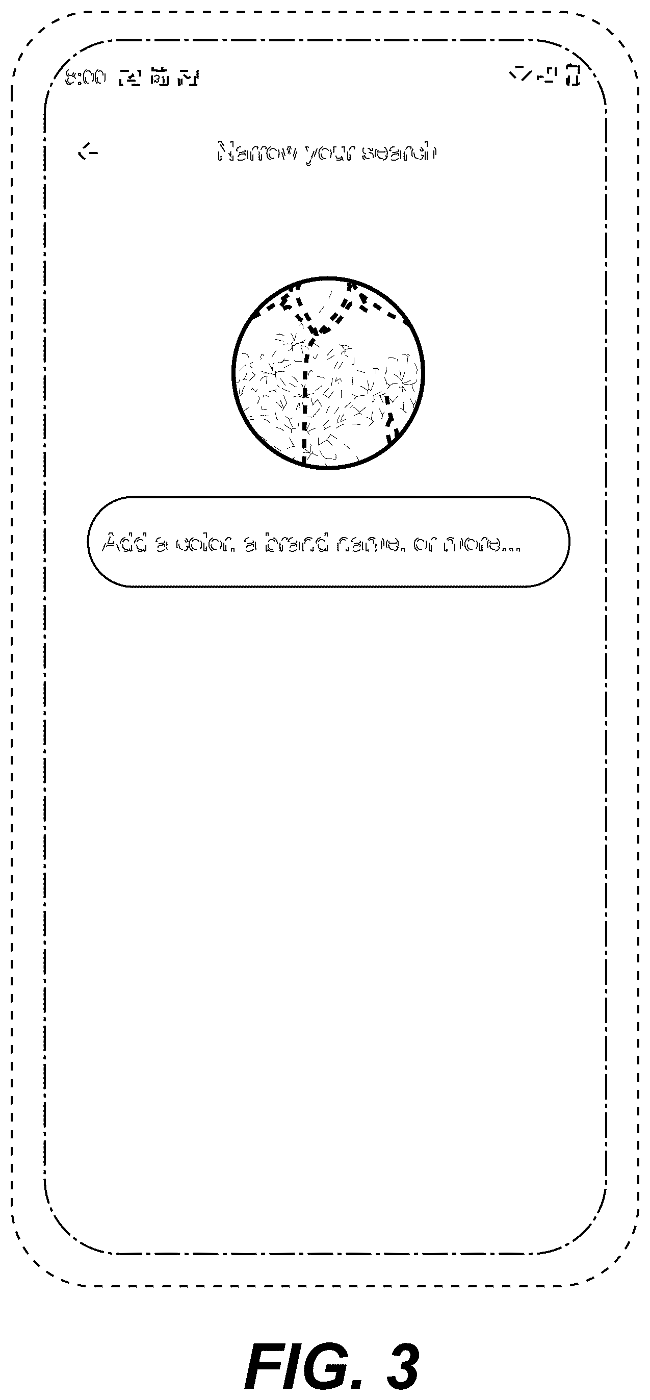 Patent USD1076944 Figure 3 – Display screen or portion thereof with transitional graphical user interface