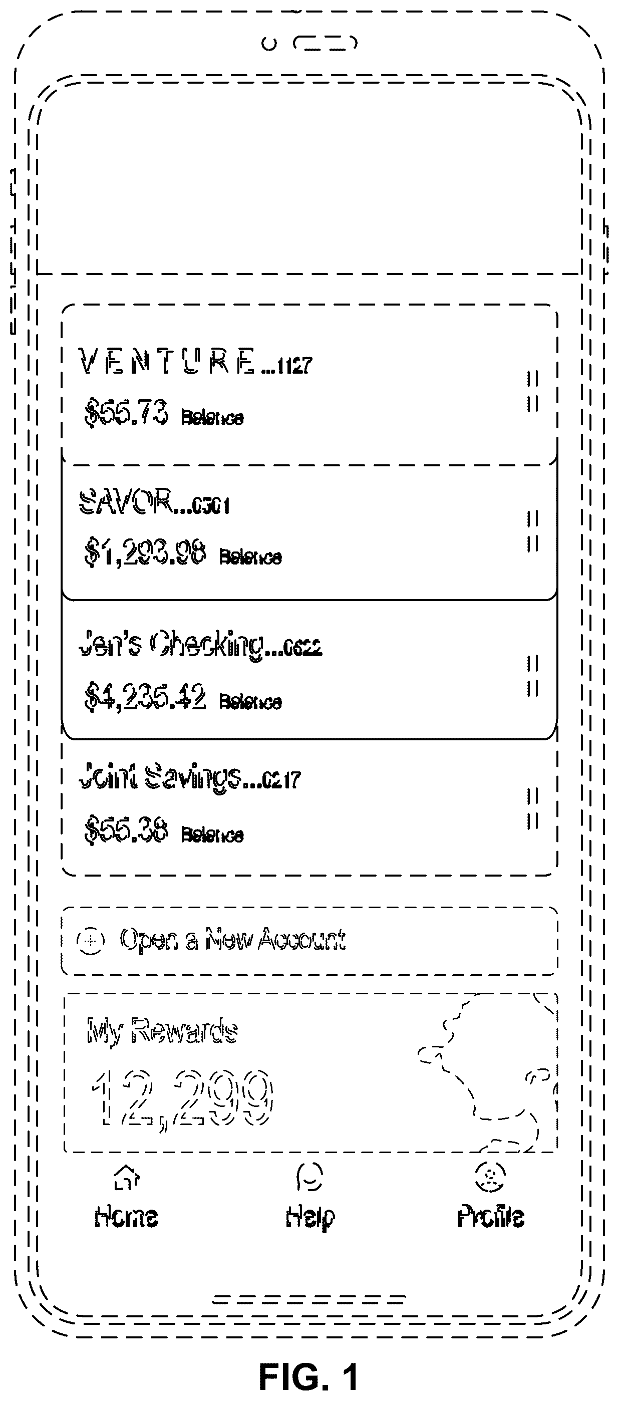 Patent USD1076945 Figure 1 – Display screen with an animated graphical user interface