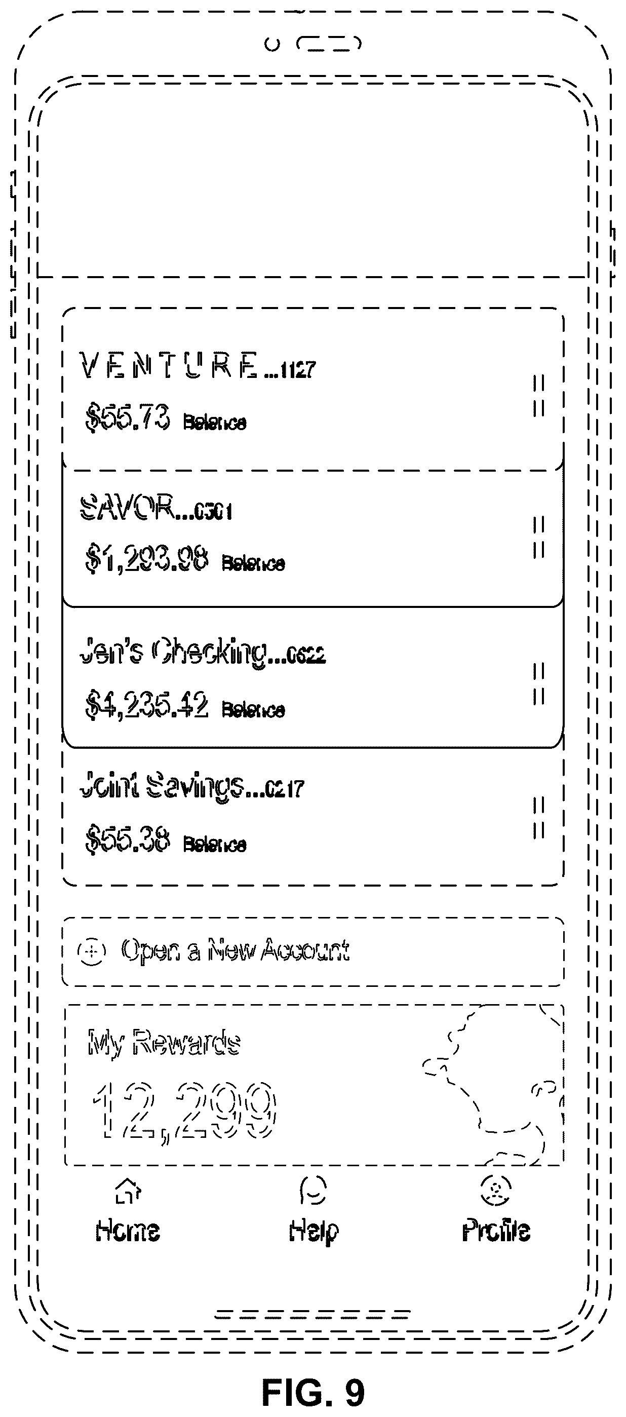 Patent USD1076945 Figure 9 – Display screen with an animated graphical user interface