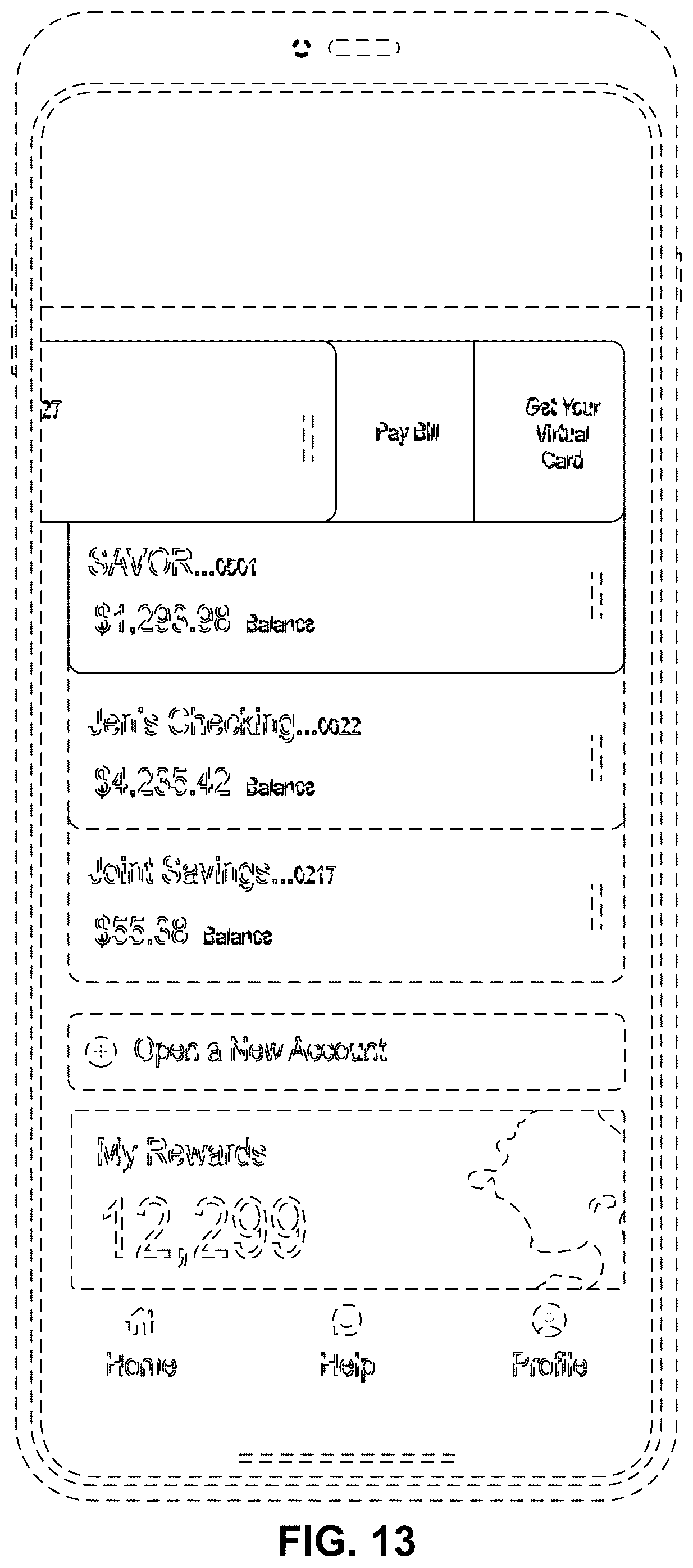 Patent USD1076945 Figure 13 – Display screen with an animated graphical user interface