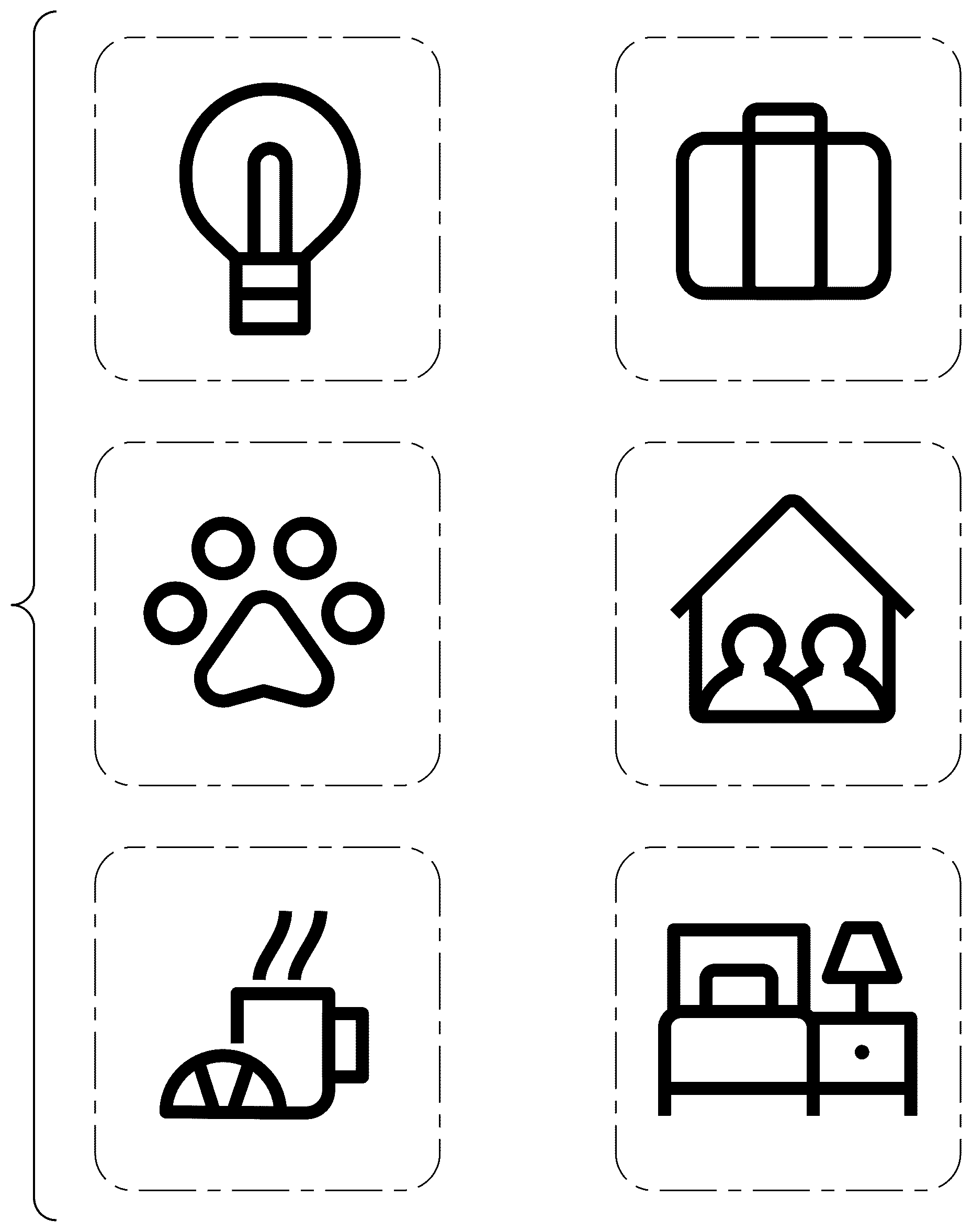 Patent USD1076947 Figure 1 – Display screen or portion thereof with a group of icons