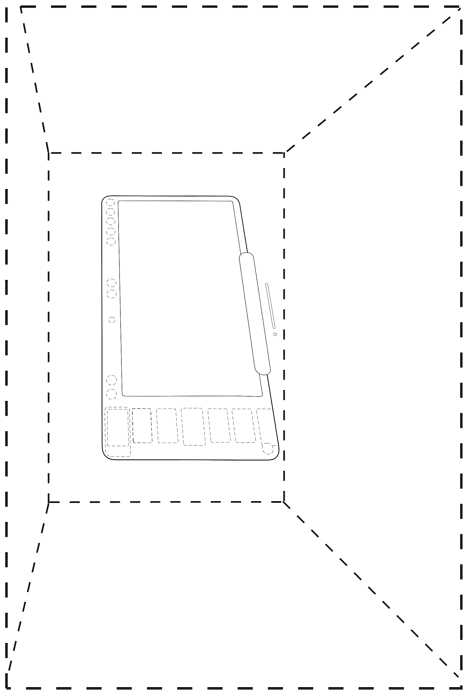 Patent USD1076950 Figure 1 – Computer display system or portion thereof showing a graphical user interface having a three dimensional appearance