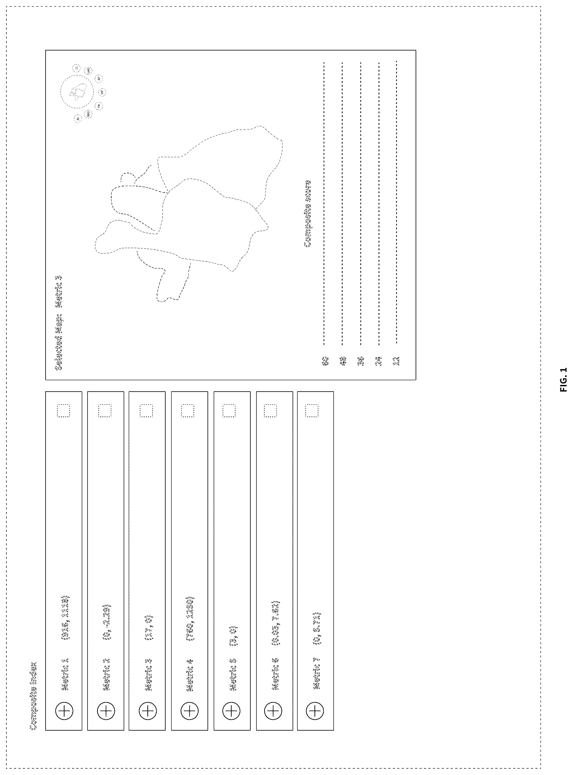 Patent USD1076956 — Display screen with transitional graphical user interface for an electro-anatomical mapping application — Figure 1