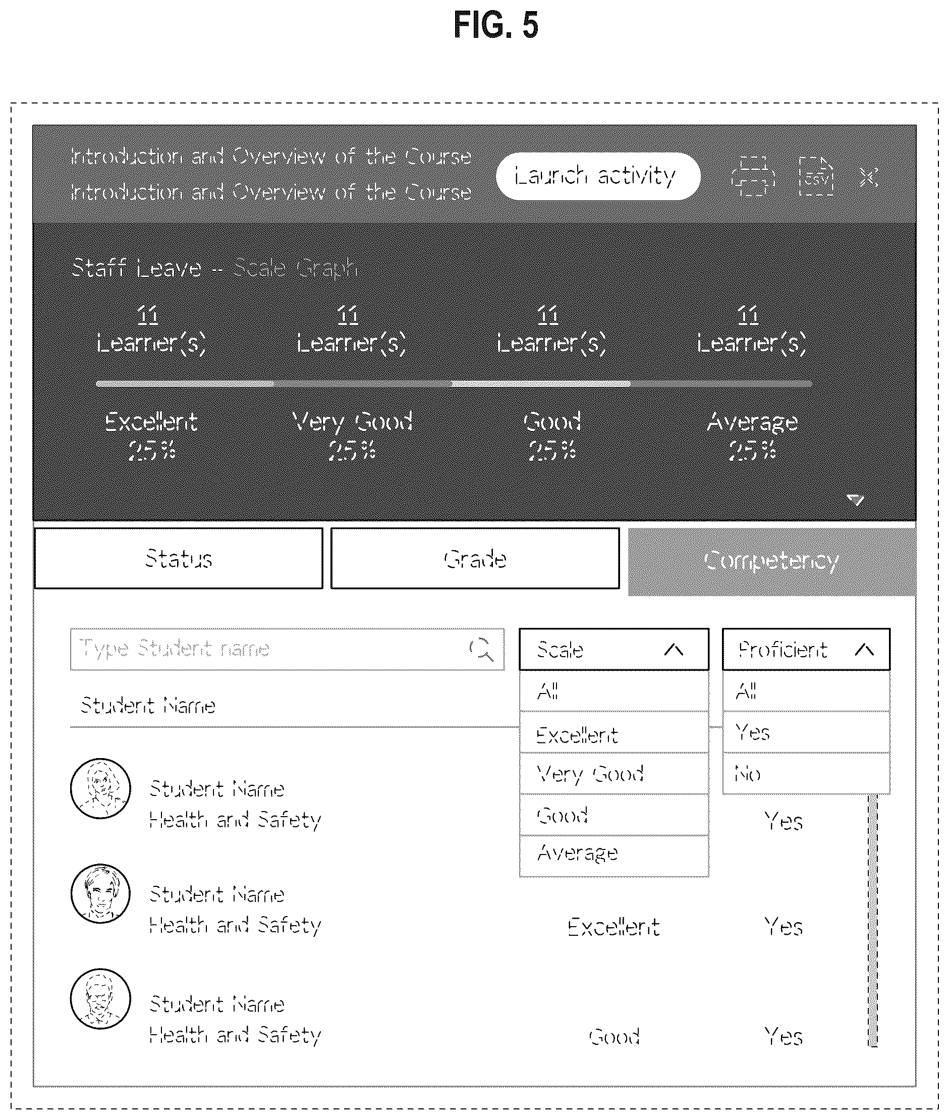 Patent USD1076964 Figure 5 – Display screen or portion thereof with transitional graphical user interface