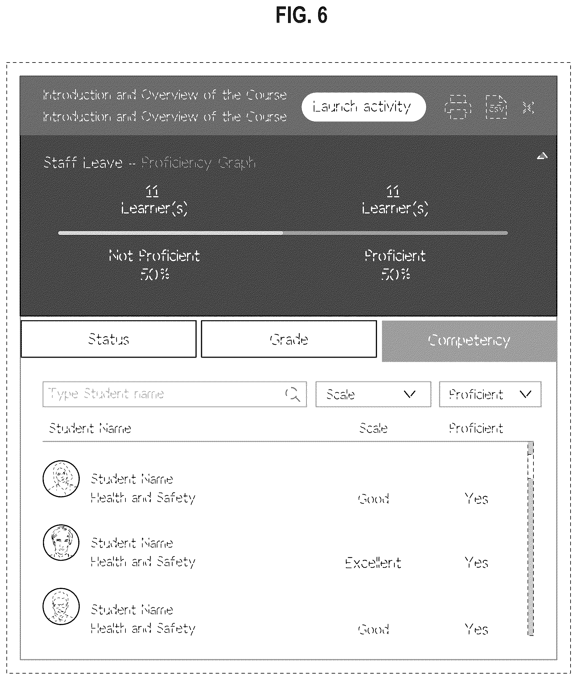 Patent USD1076964 Figure 6 – Display screen or portion thereof with transitional graphical user interface