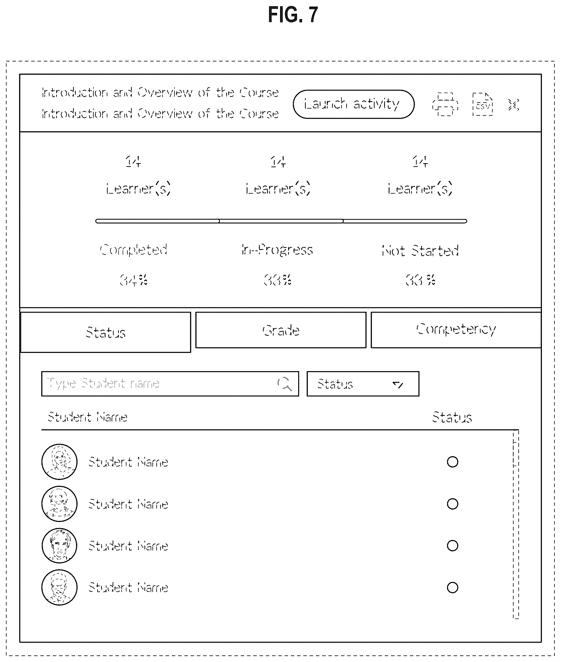 Patent USD1076964 Figure 7 – Display screen or portion thereof with transitional graphical user interface