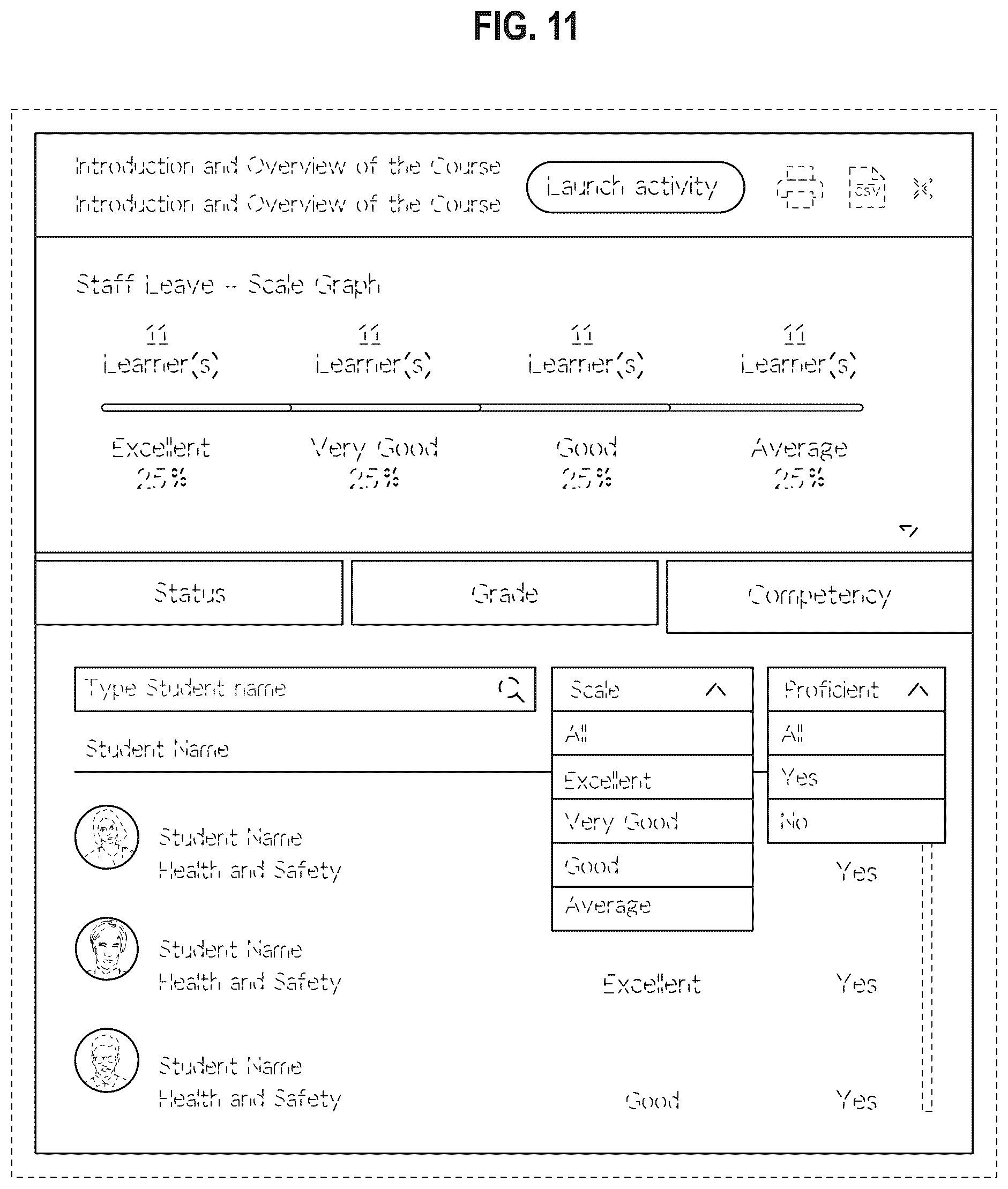 Patent USD1076964 Figure 11 – Display screen or portion thereof with transitional graphical user interface
