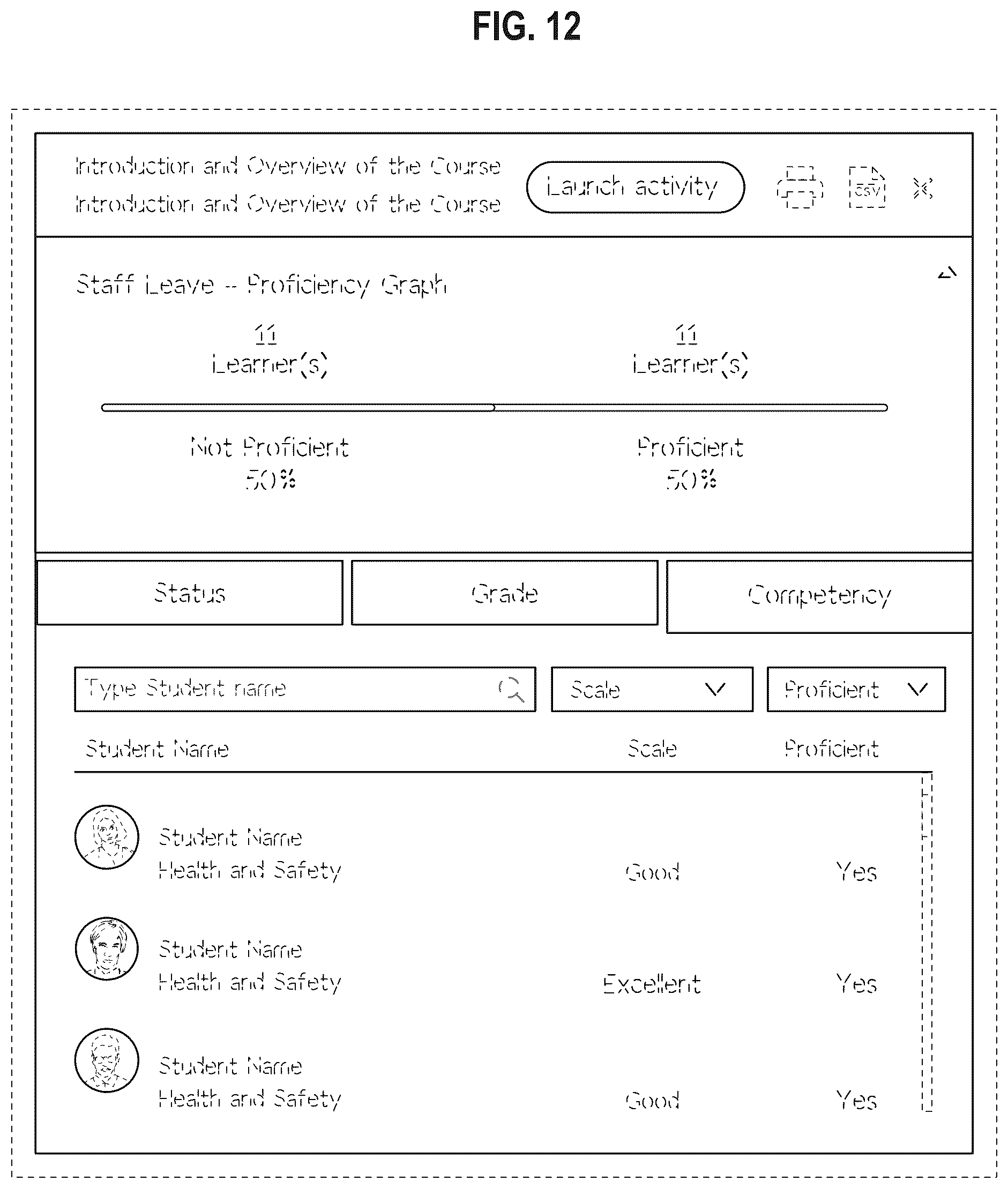 Patent USD1076964 Figure 12 – Display screen or portion thereof with transitional graphical user interface