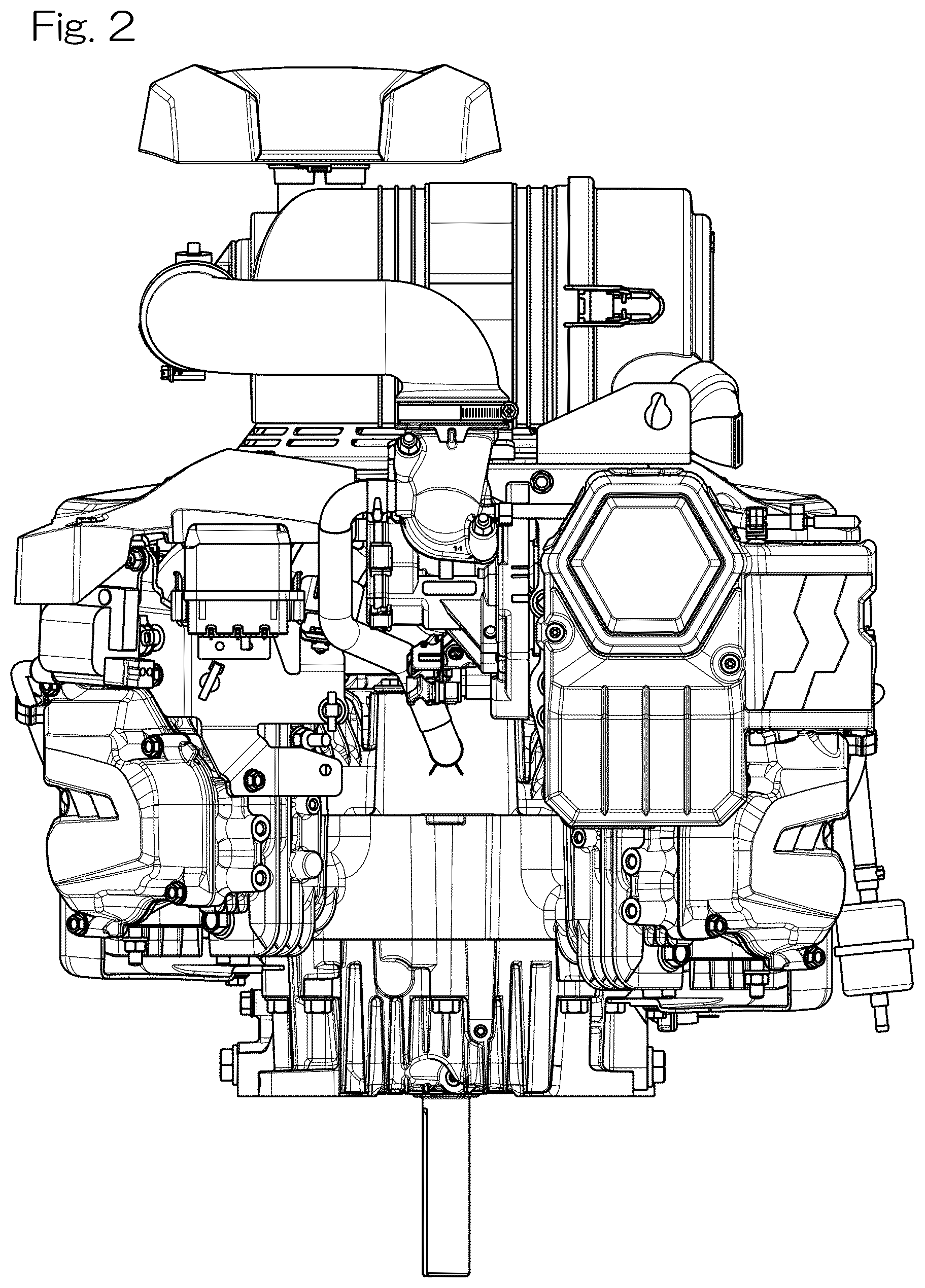 Patent USD1076981 Figure 2 – Internal combustion engine