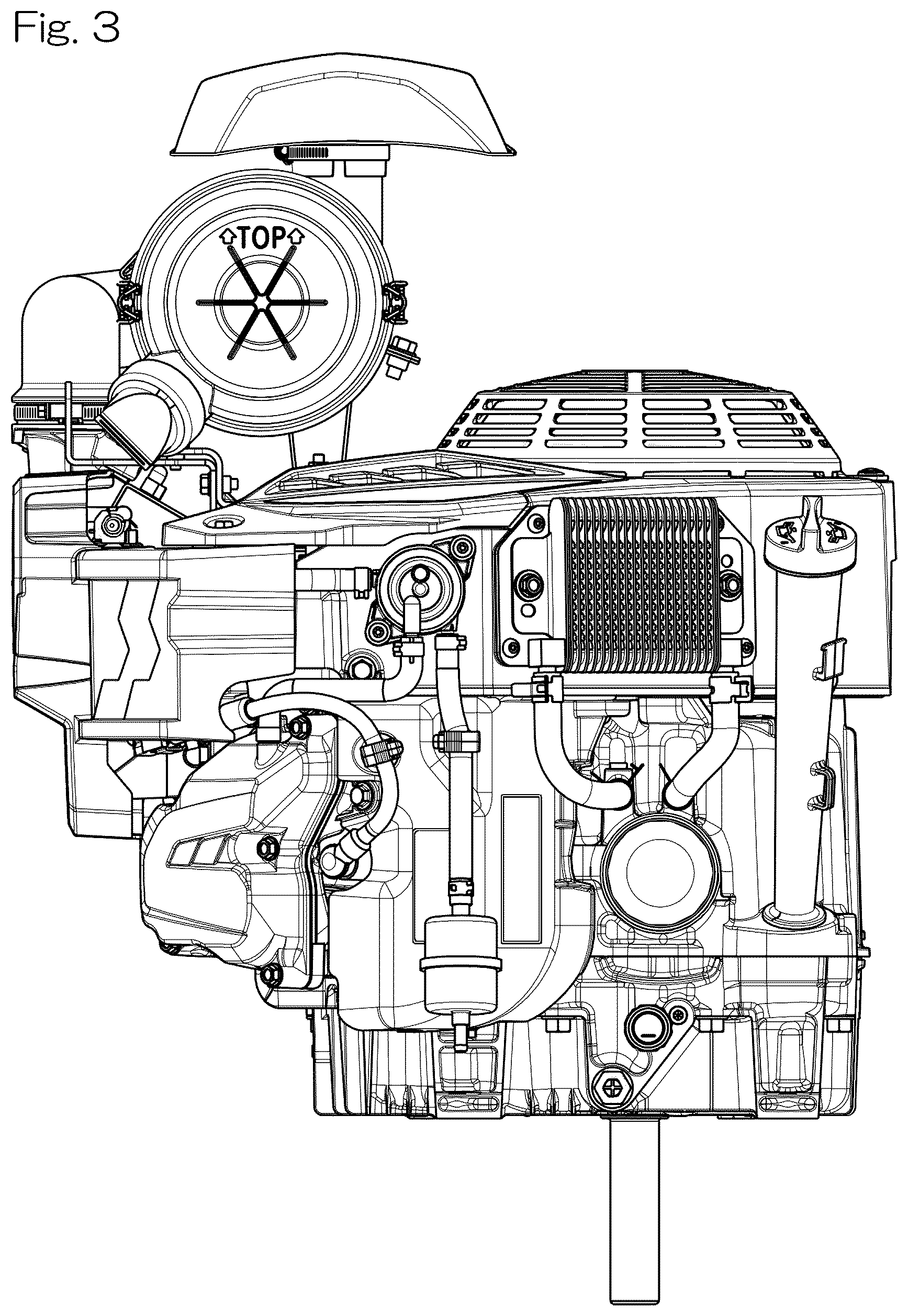 Patent USD1076981 Figure 3 – Internal combustion engine