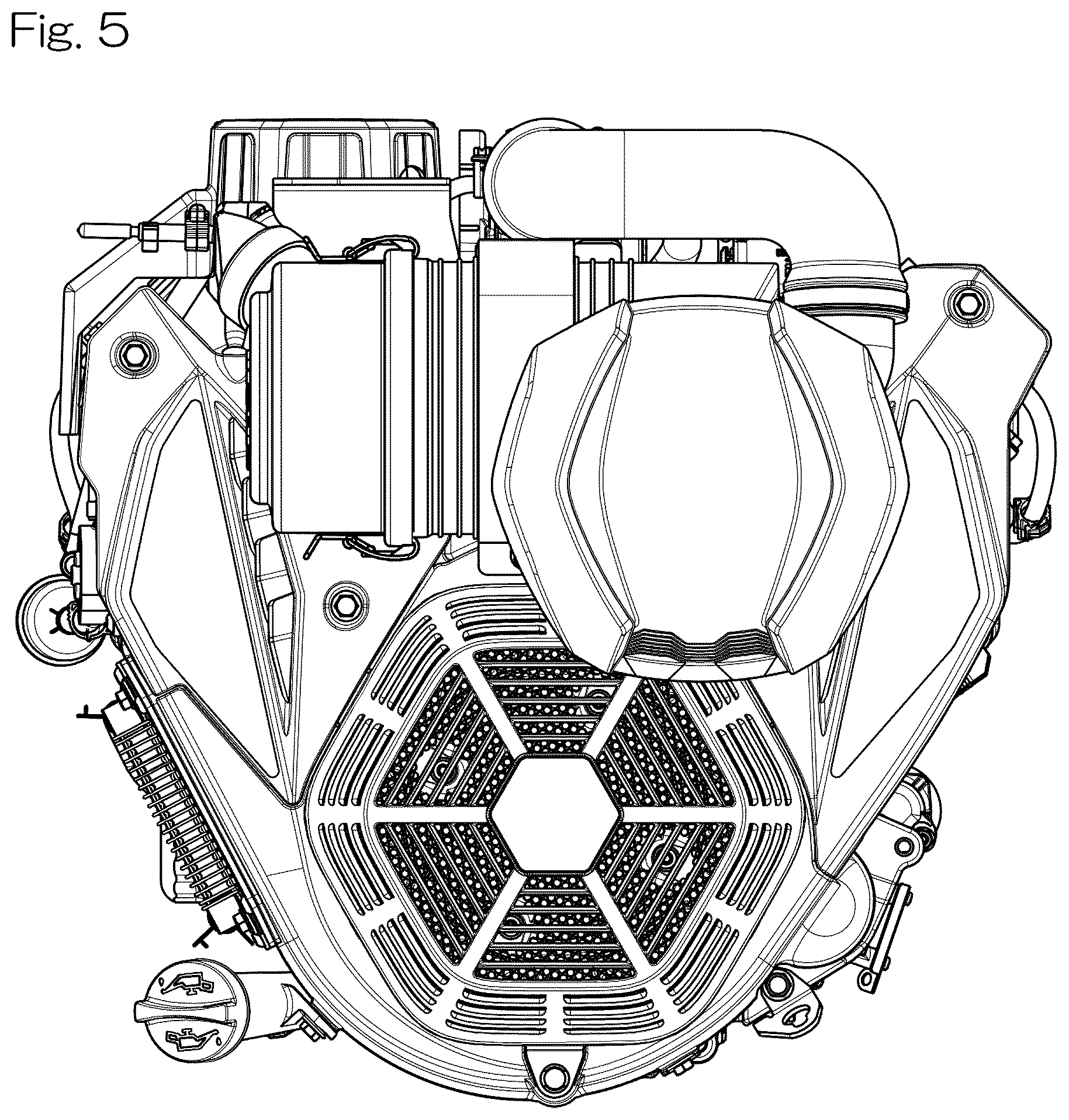 Patent USD1076981 Figure 5 – Internal combustion engine
