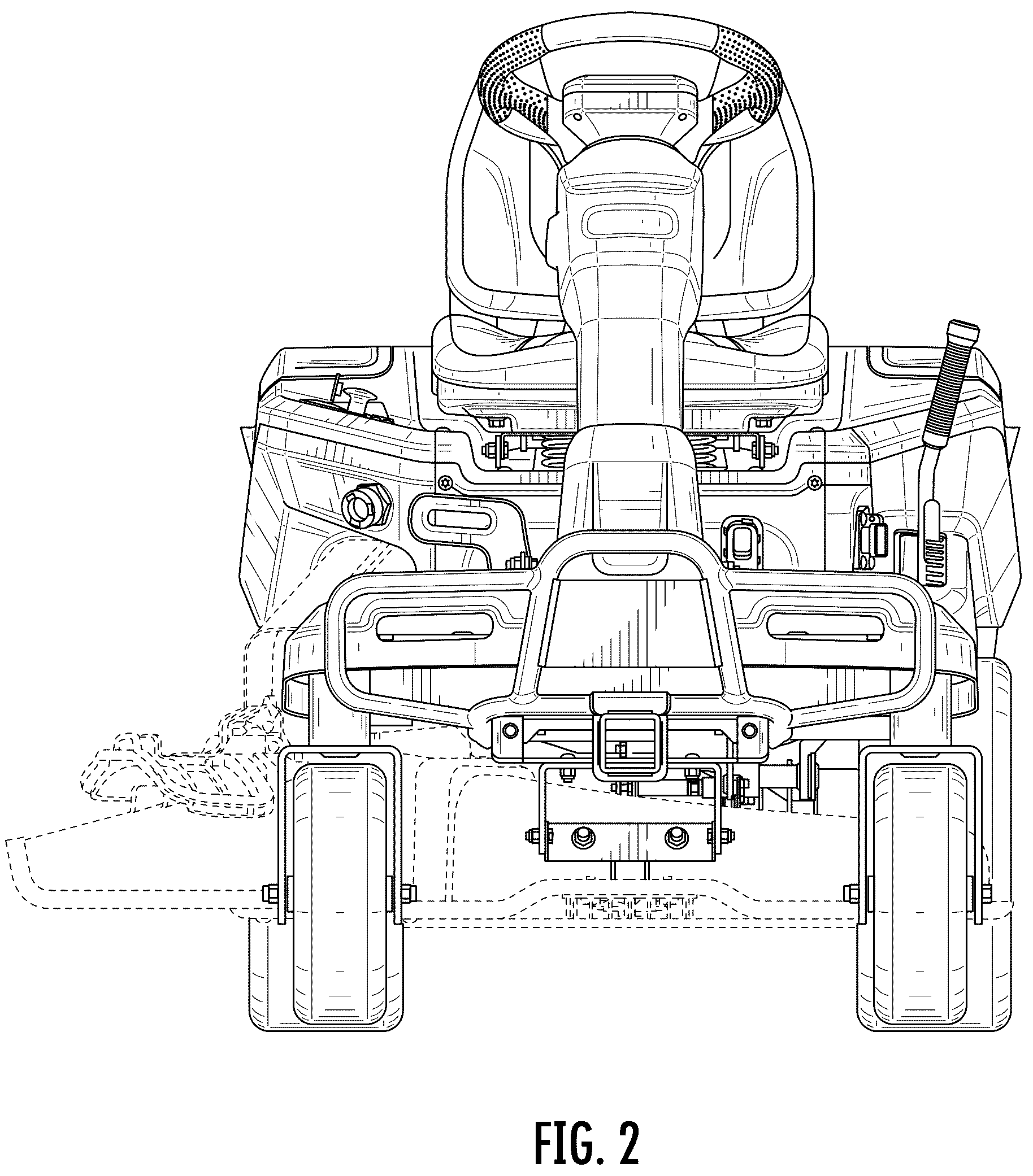 Patent USD1076987 Figure 2 – Mower