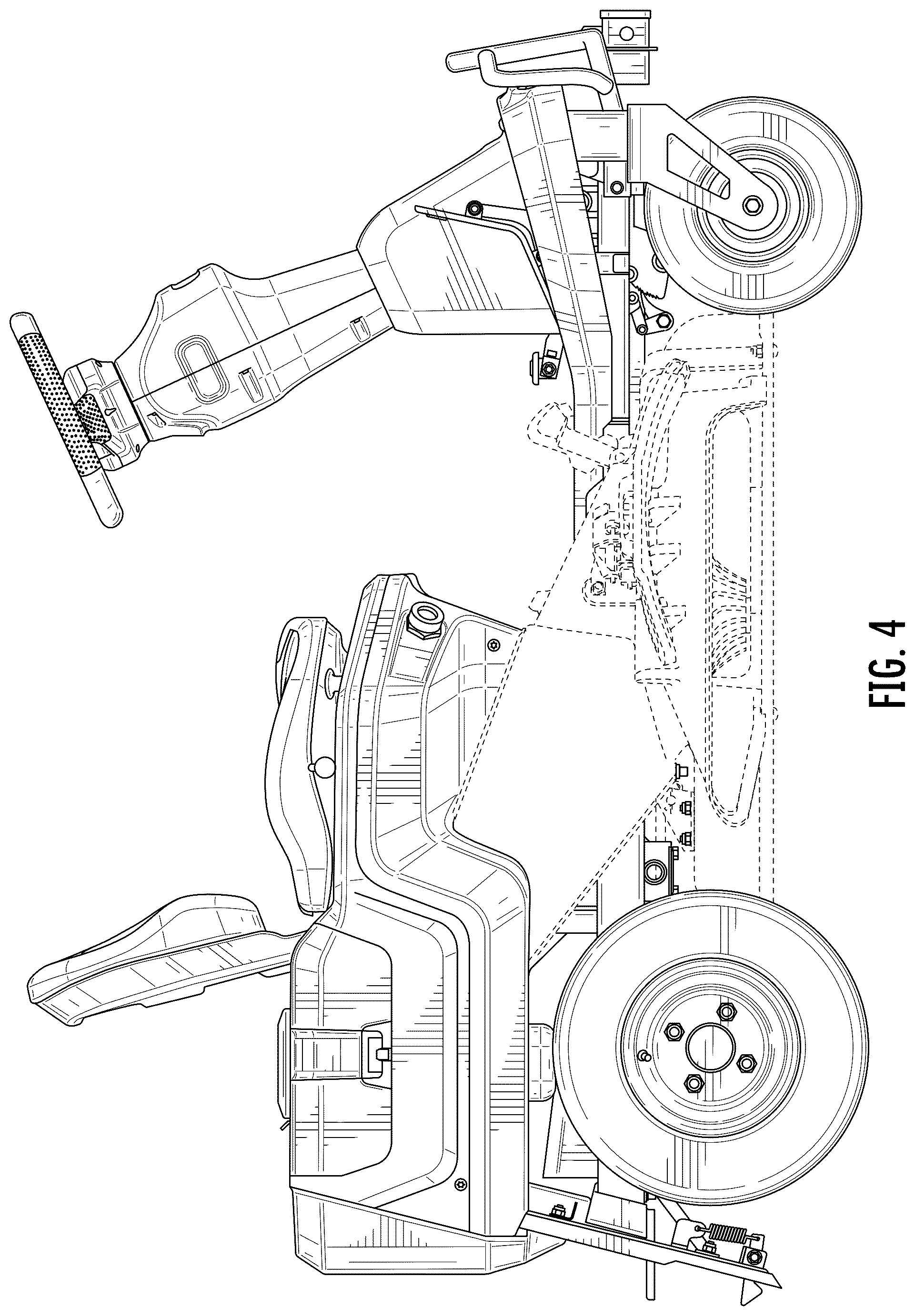 Patent USD1076987 Figure 4 – Mower