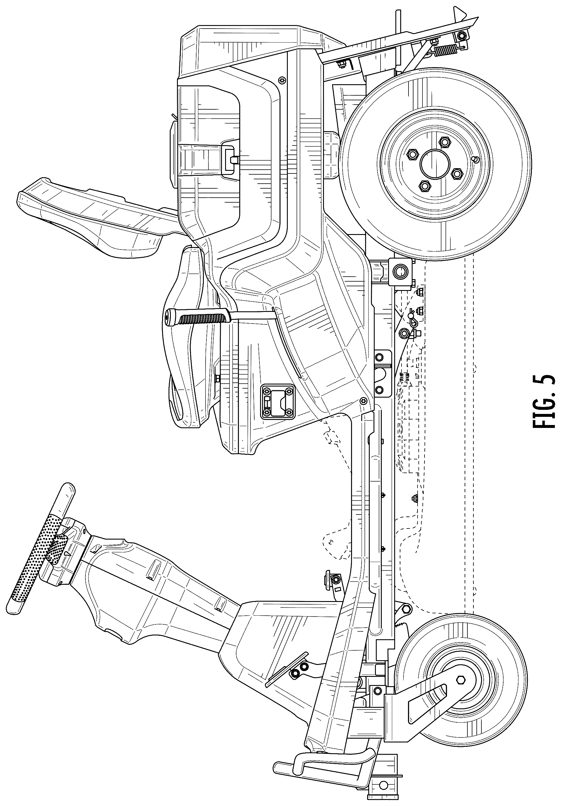 Patent USD1076987 Figure 5 – Mower