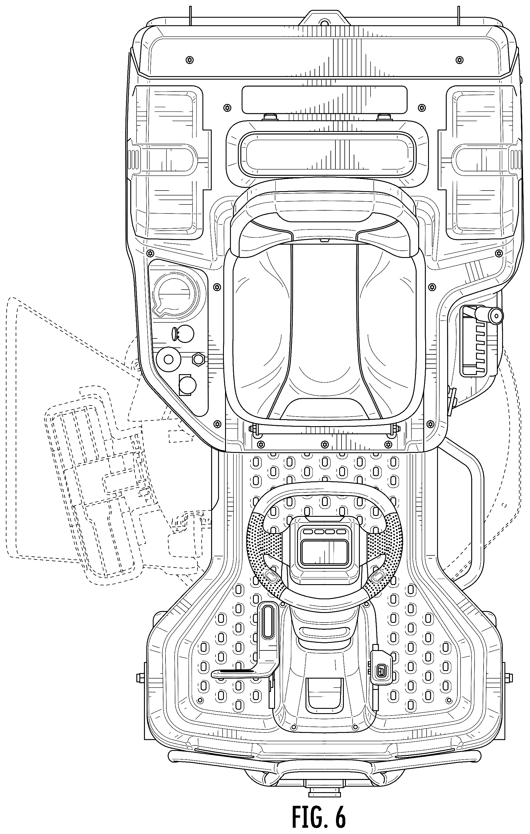 Patent USD1076987 Figure 6 – Mower