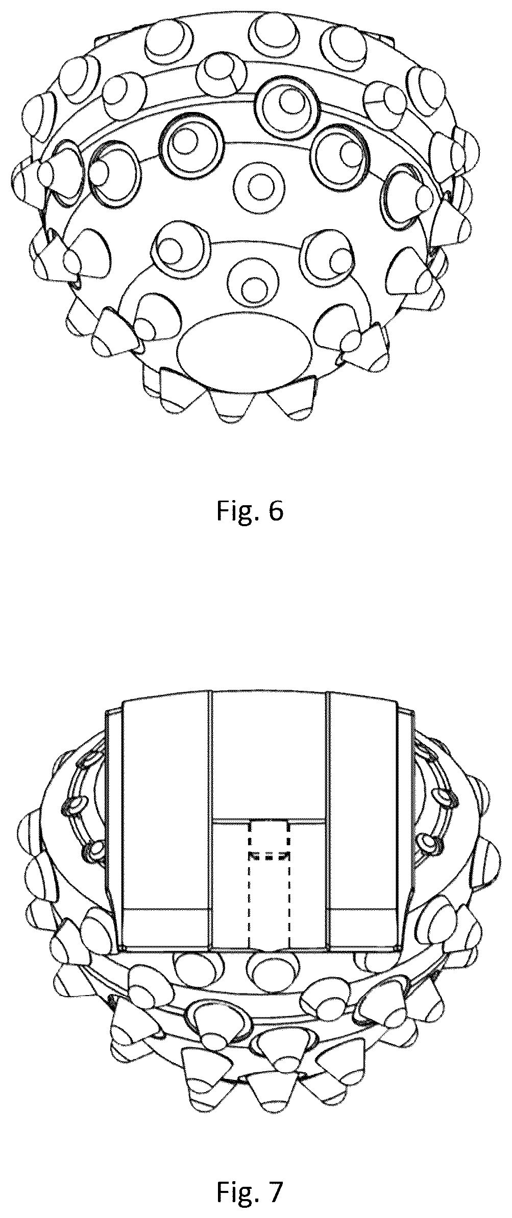 Patent USD1076990 Figure 4 – Rock roller arm for a reamer assembly