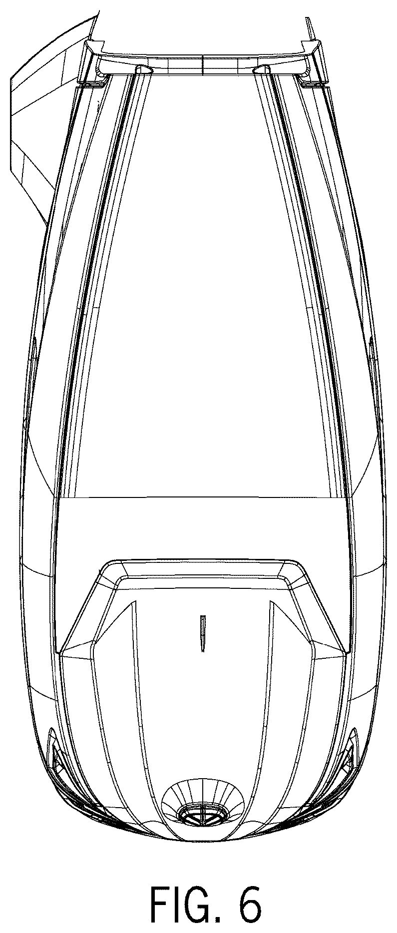Patent USD1076991 Figure 6 – Hood of a work vehicle