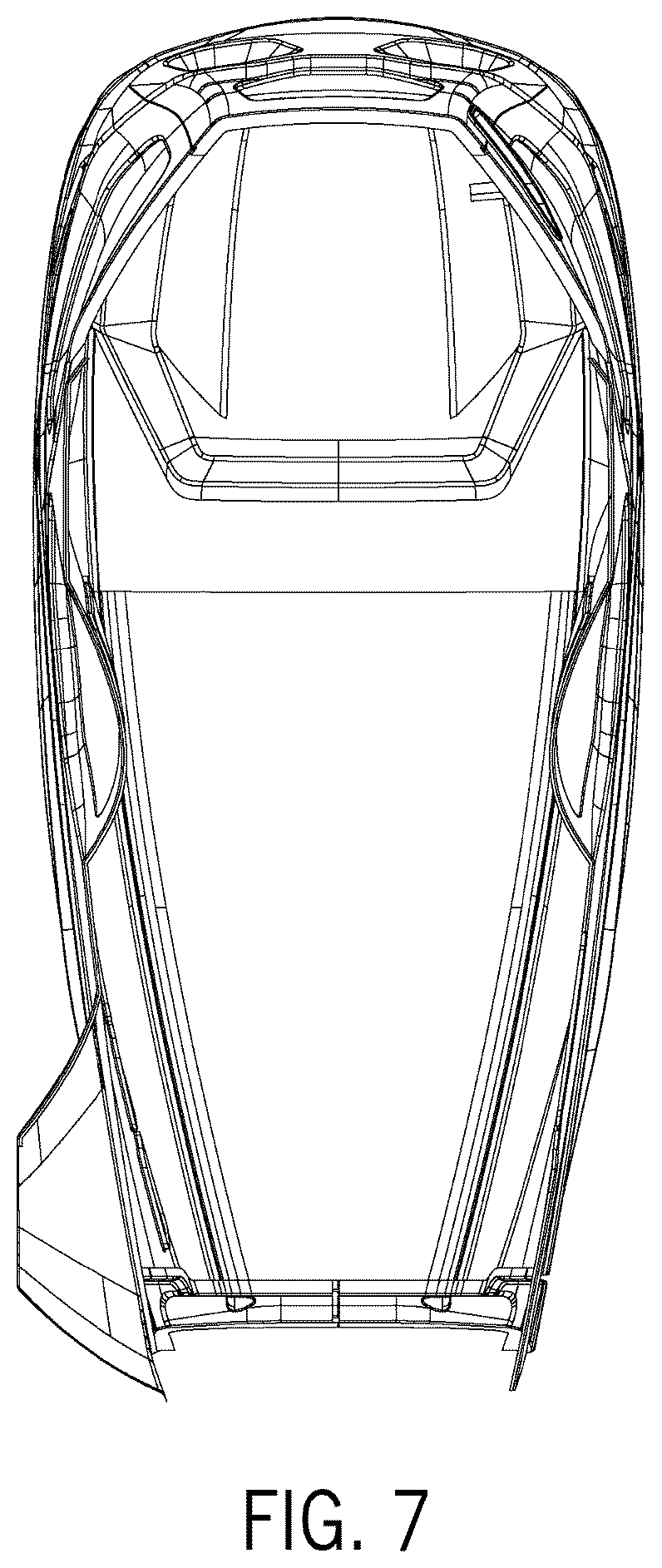 Patent USD1076991 Figure 7 – Hood of a work vehicle