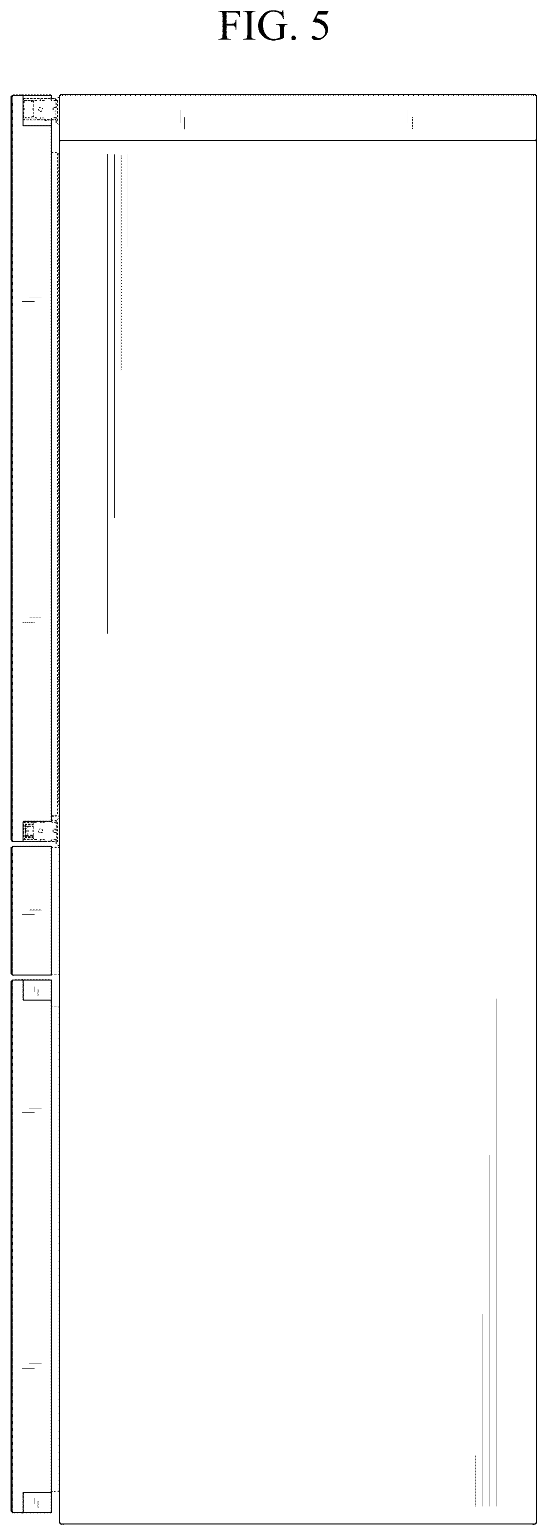 Patent USD1076992 Figure 5 – Refrigerator